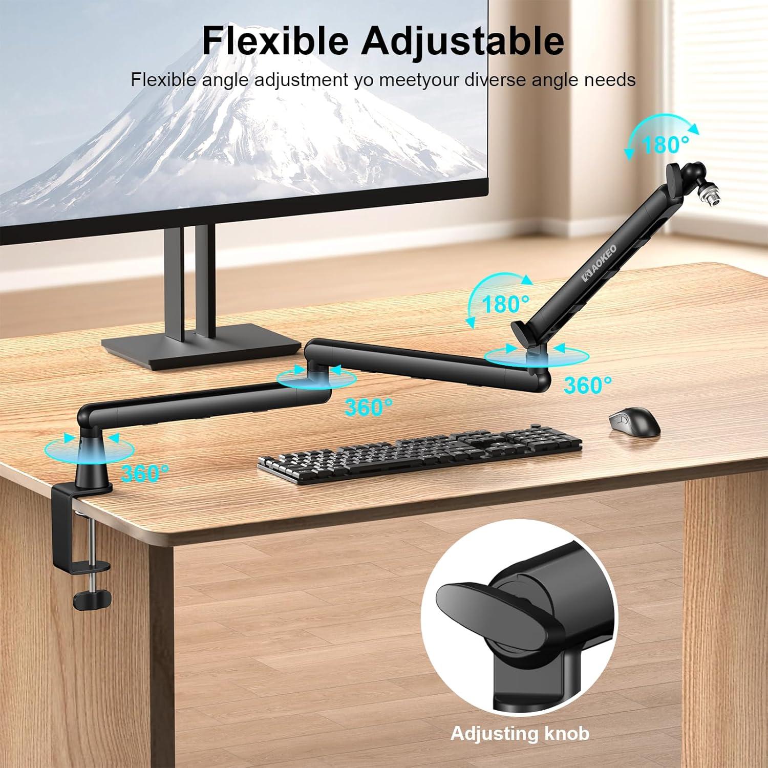 Brazo de Micrófono Aokeo AK-55i Ajustable para Escritorio