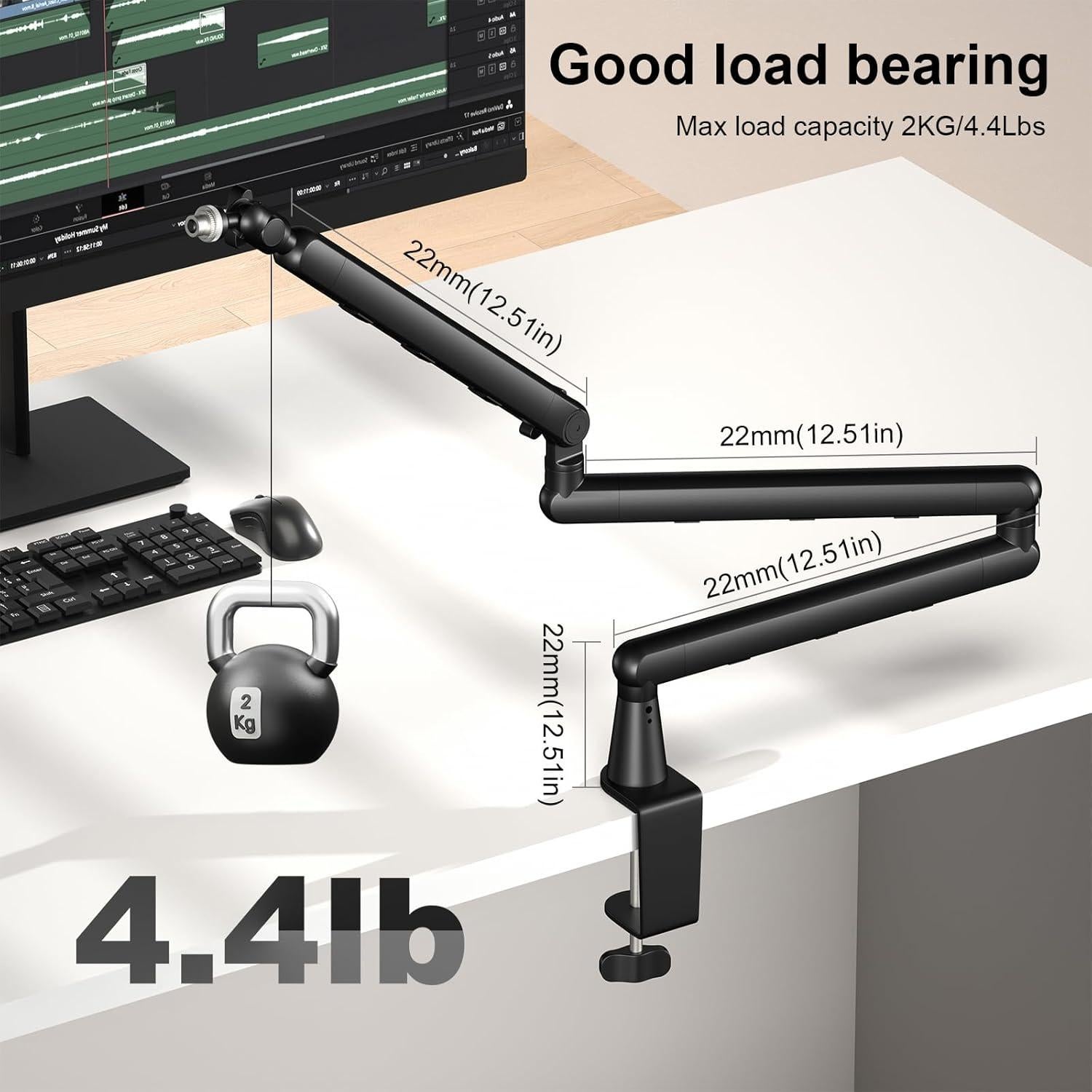 Brazo de Micrófono Aokeo AK-55i Ajustable para Escritorio
