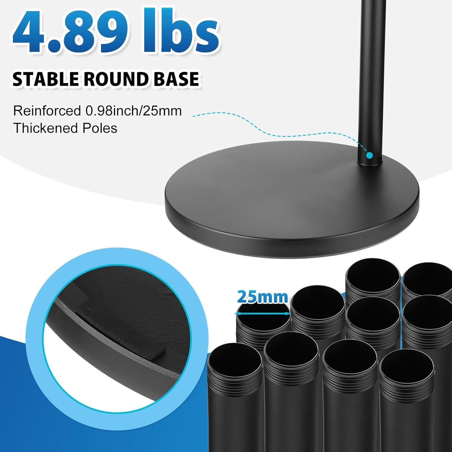 Juego de 4 Soportes de Micrófono Relaxweex Ajustables