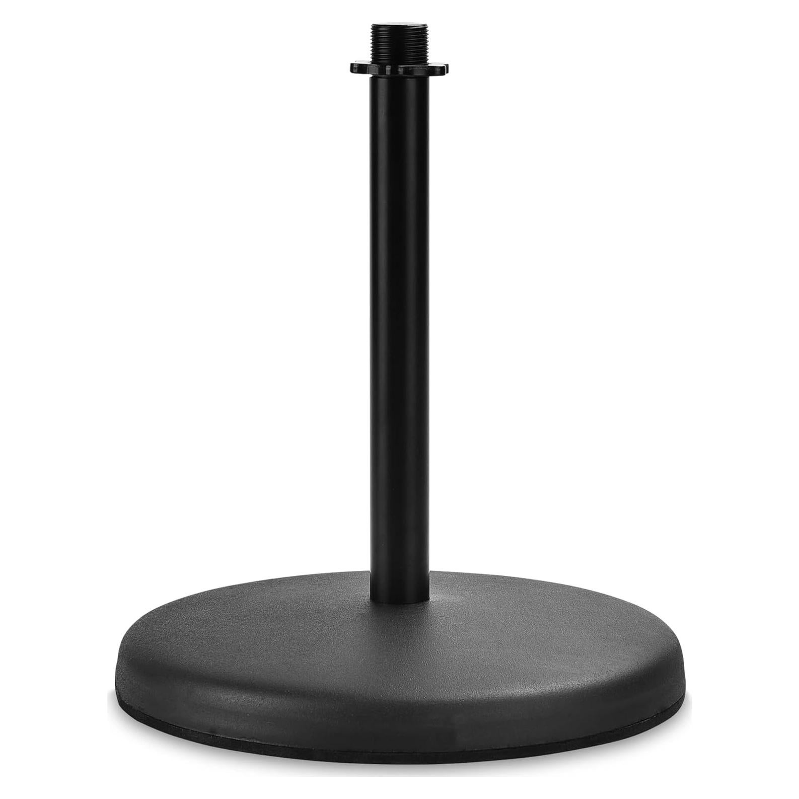 Soporte de Mesa Ajustable Pyle - Base Redonda Metal Negro