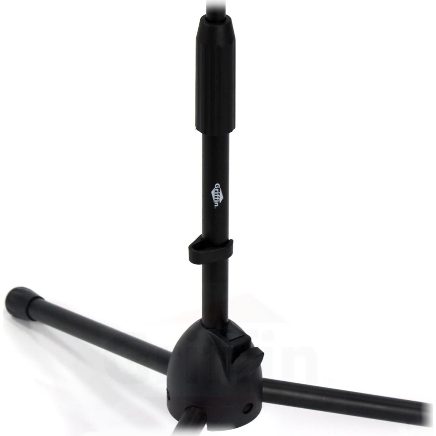 Soportes de Micrófono Cortos Griffin - Paquete de 4 con Brazo Telescópico