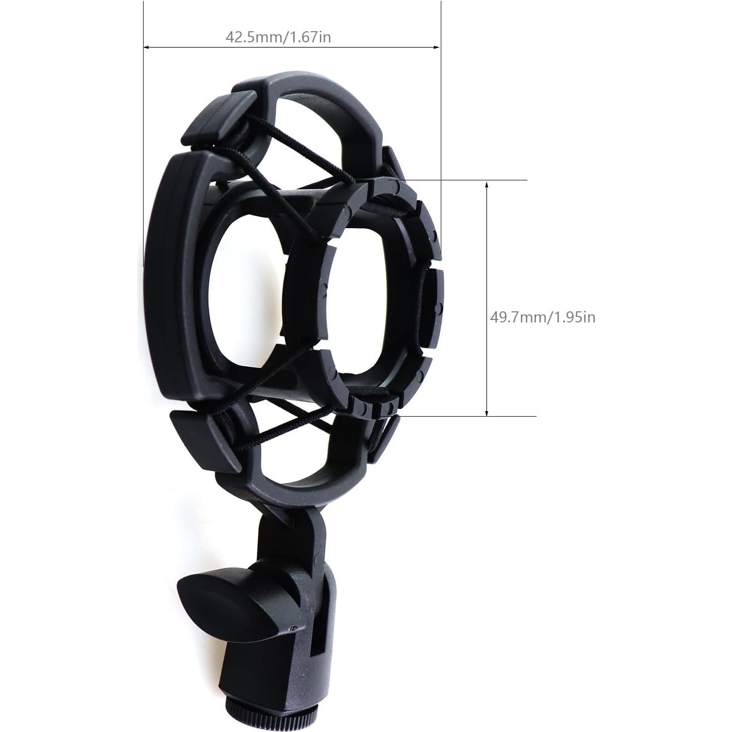 Soporte de micrófono ABS universal 42-46mm a prueba de golpes
