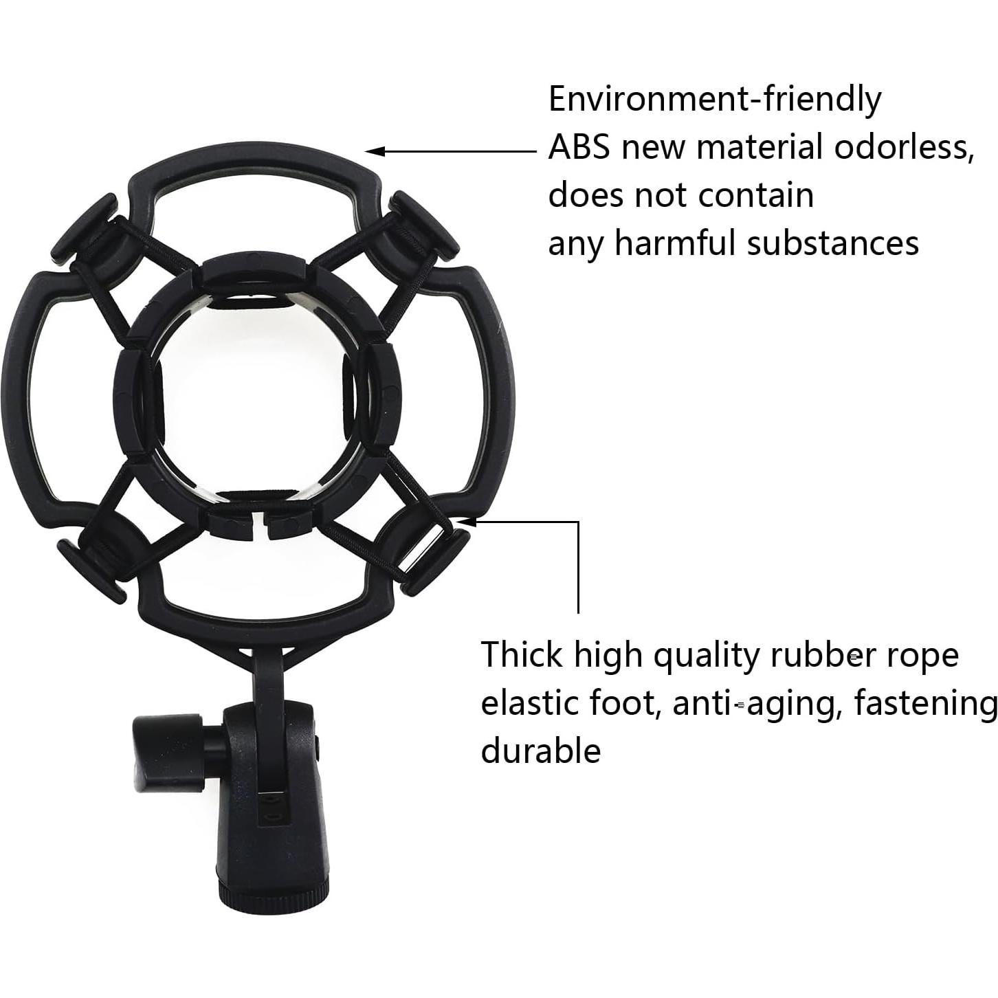 Soporte de micrófono ABS universal 42-46mm a prueba de golpes