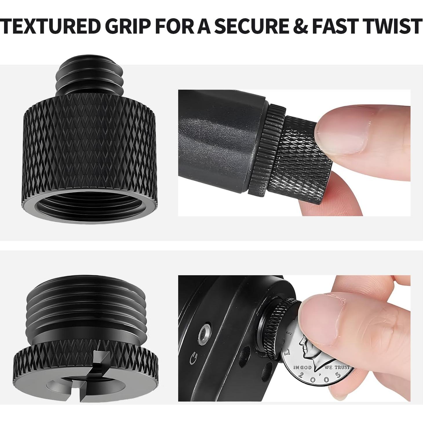 Juego de Adaptadores de Rosca de Micrófono Lyforx 8 Piezas