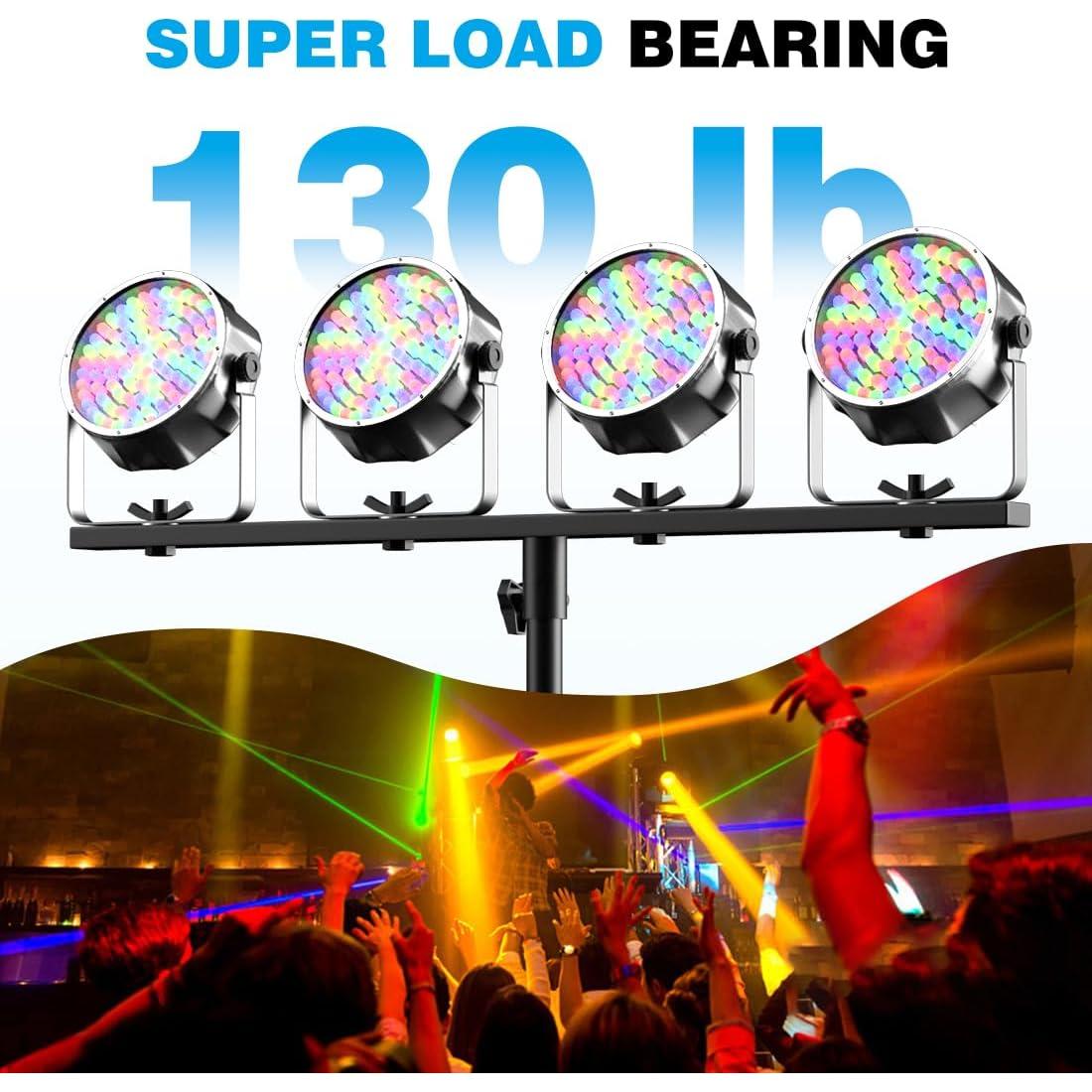 Soporte de Luz DJ T-Bar Ajustable 124.5-289.6 cm Resistente