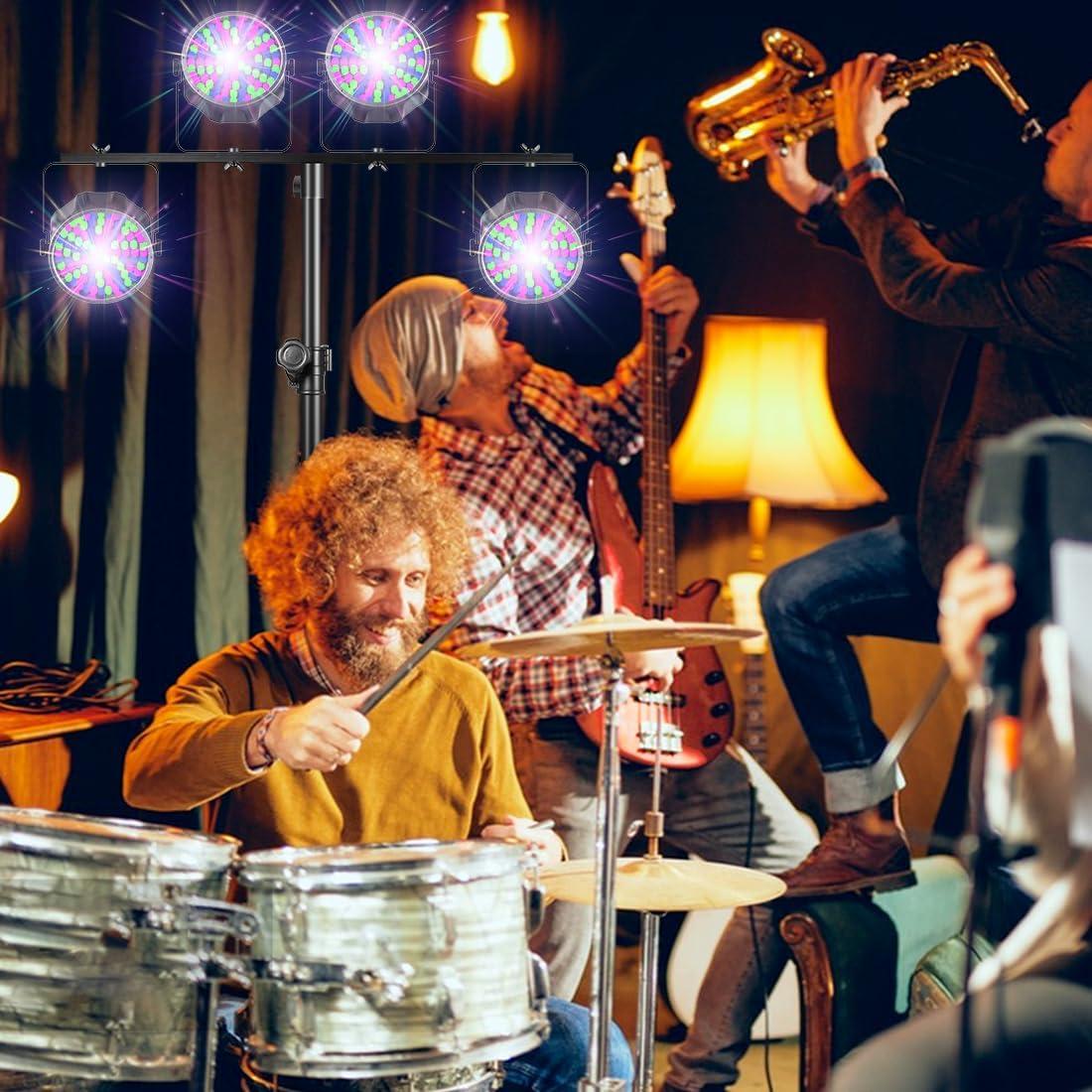 Soporte de Luz DJ T-Bar Ajustable 124.5-289.6 cm Resistente