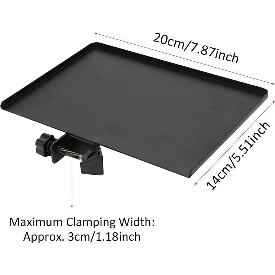 Soporte de Micrófono Cyrank con Bandeja de Metal 20x14cm