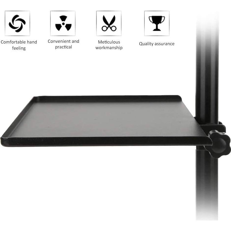 Soporte de Micrófono Cyrank con Bandeja de Metal 20x14cm