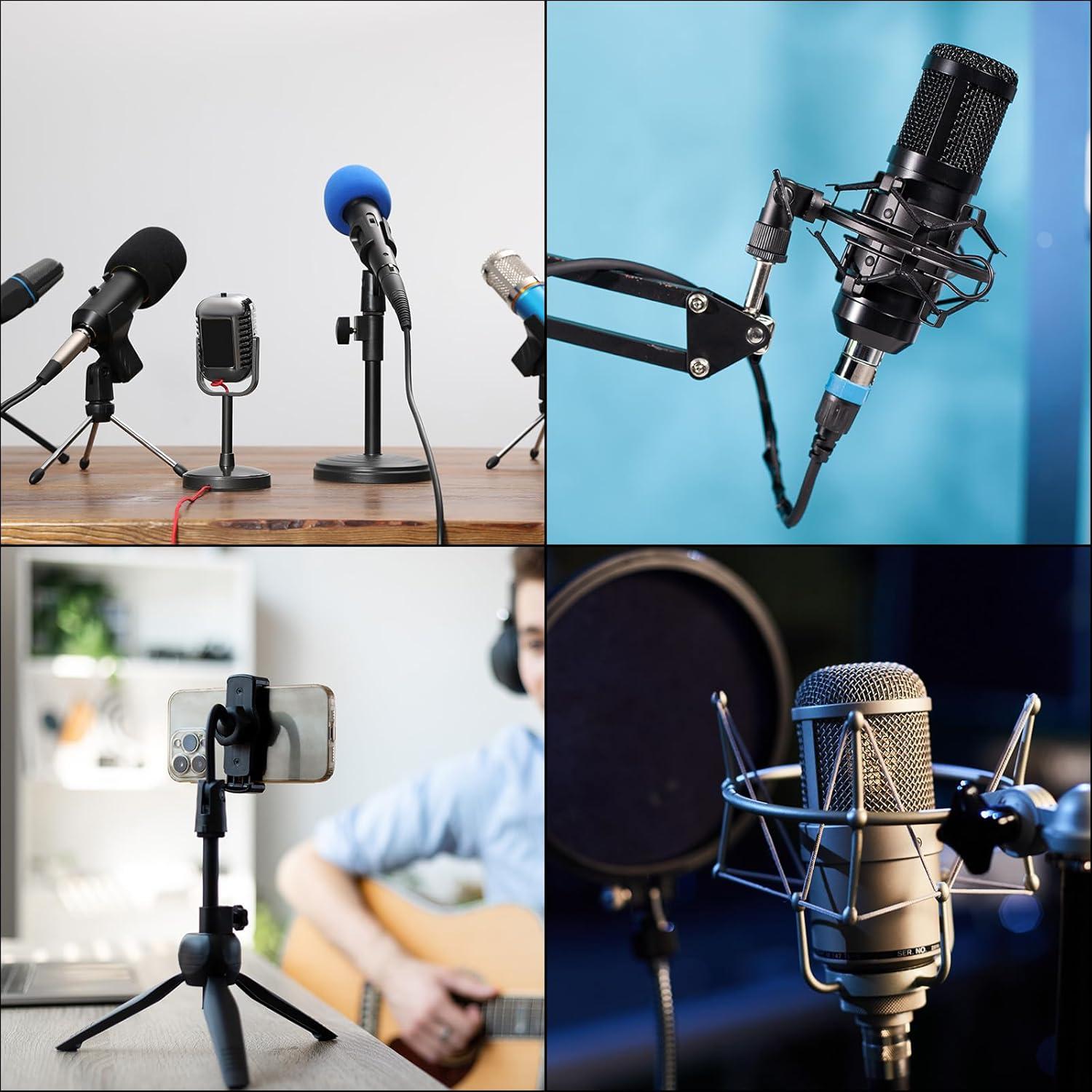 Adaptador de Soporte de Micrófono MECCANIXITY 2 Piezas 3/8 a M10