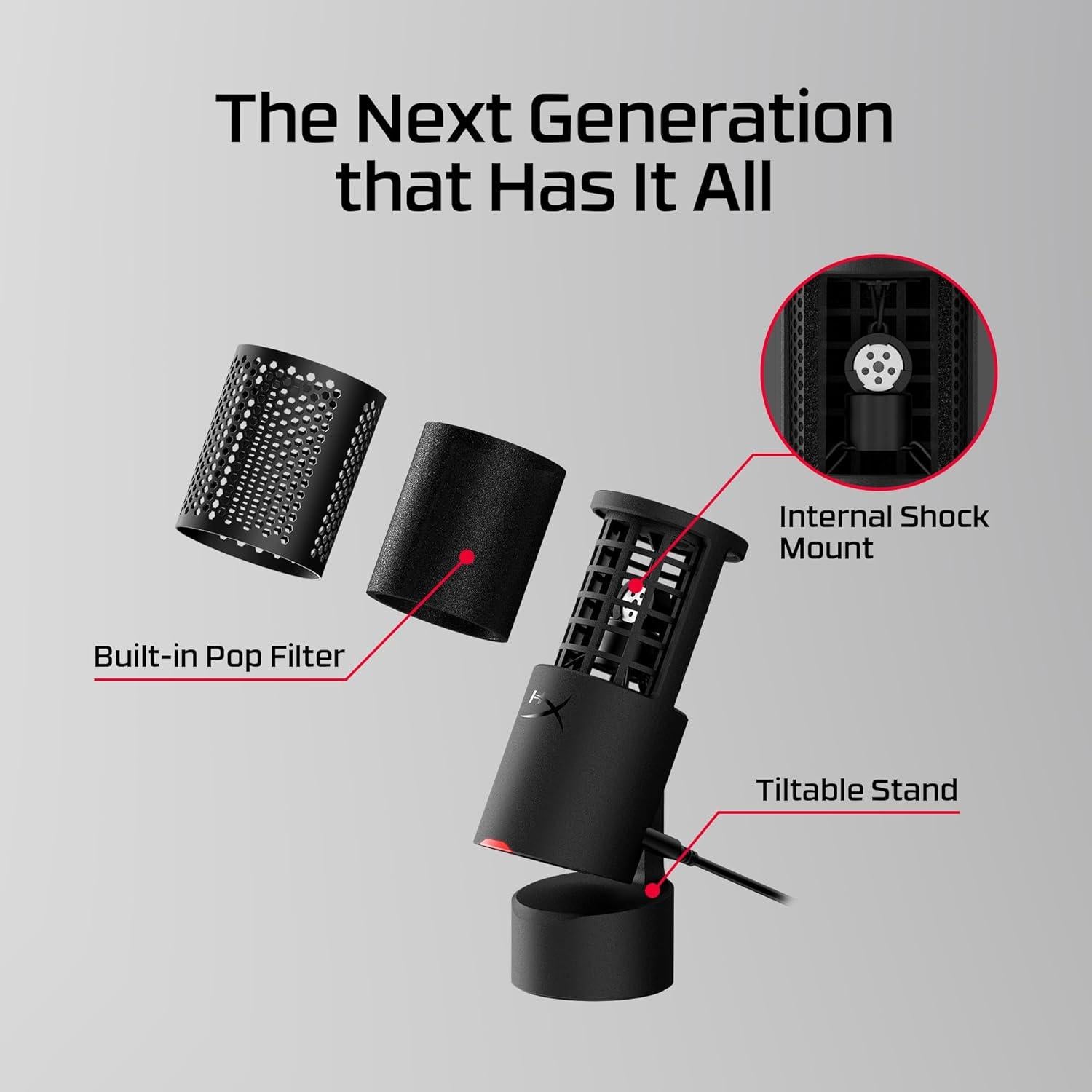 Micrófono condensador USB HyperX SoloCast 2 - 24-bit 96kHz