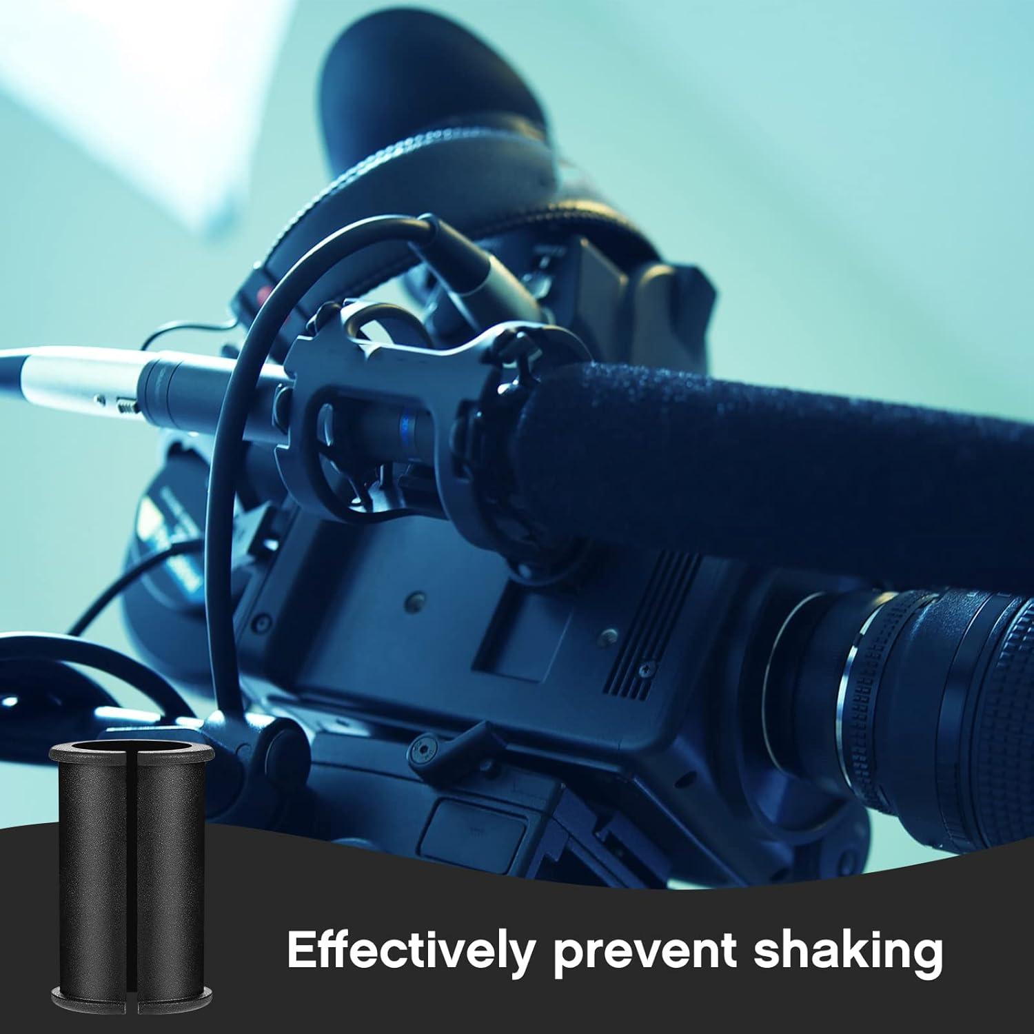 Tubo Espaciador de Goma Boao para Micrófono Shotgun - 4 Pcs