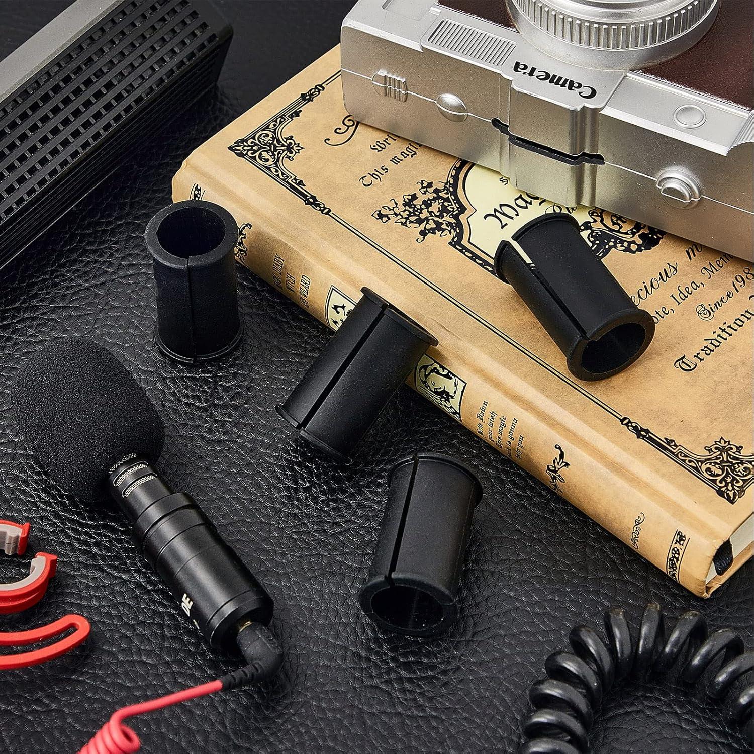 Tubo Espaciador de Goma Boao para Micrófono Shotgun - 4 Pcs