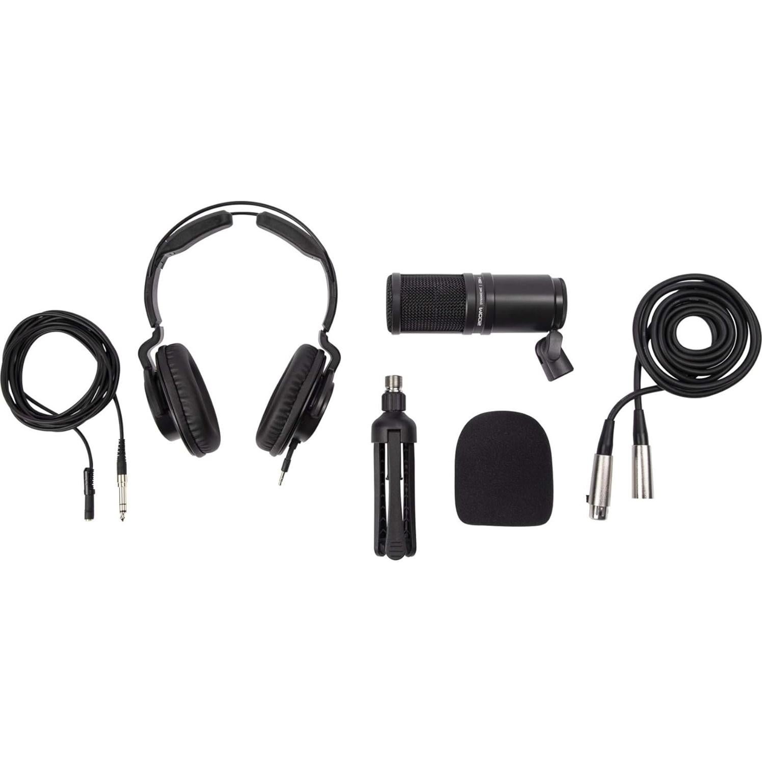 Kit de Micrófono para Podcast Zoom ZDM-1 con Auriculares y Soportes
