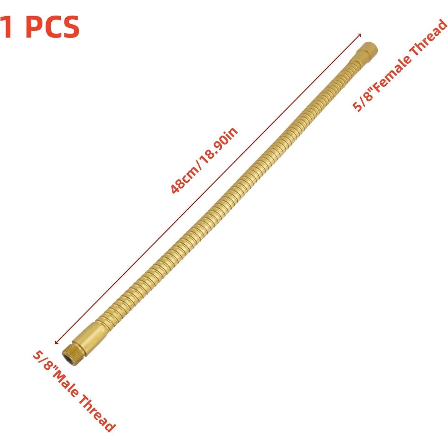 Brazo Flexible de Micrófono Risbay 48cm Ajustable 360° Dorado