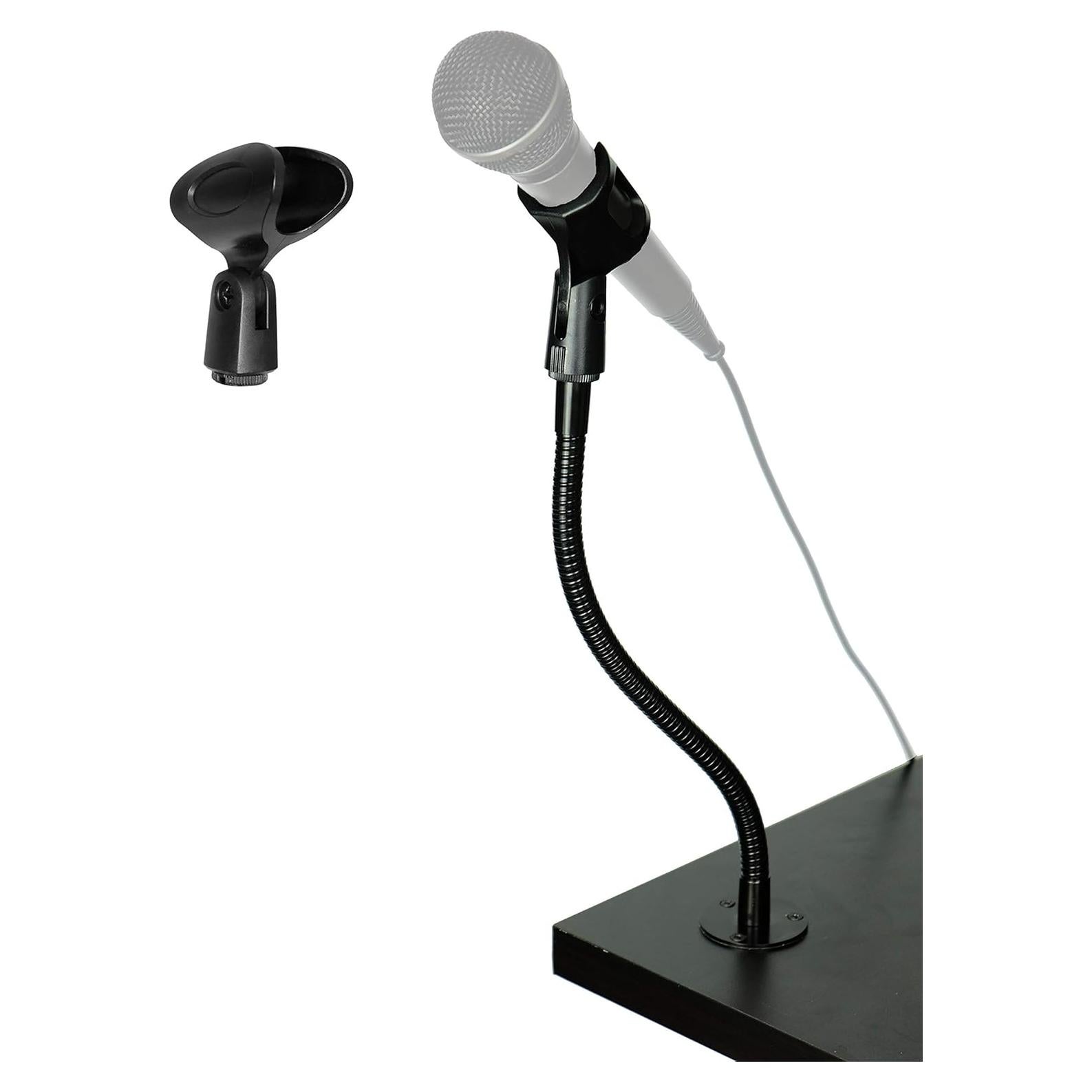 Soporte de Micrófono de Escritorio SpinTech Cuello de Ganso 33 cm