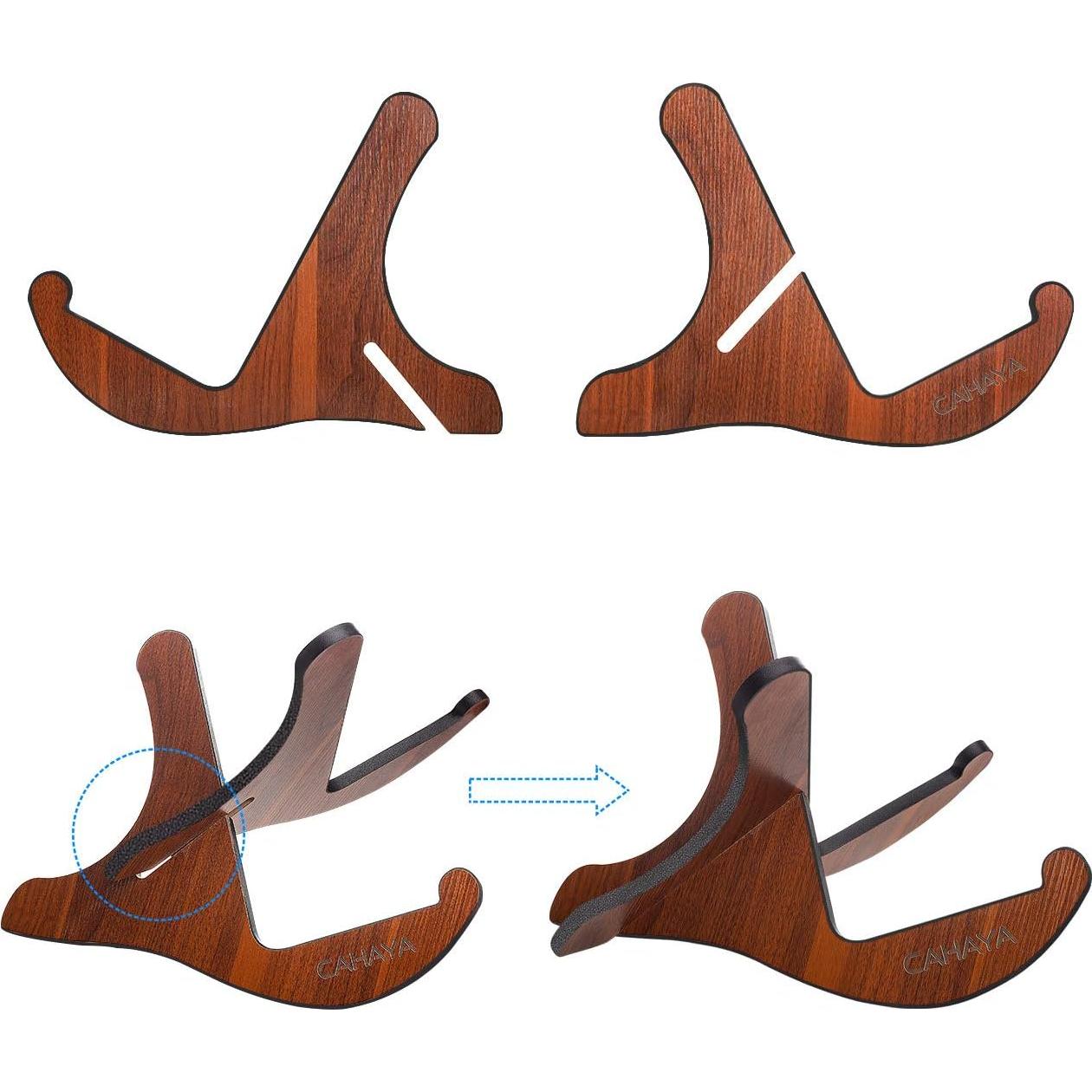 Soporte para guitarra CAHAYA de madera portátil para acústicas