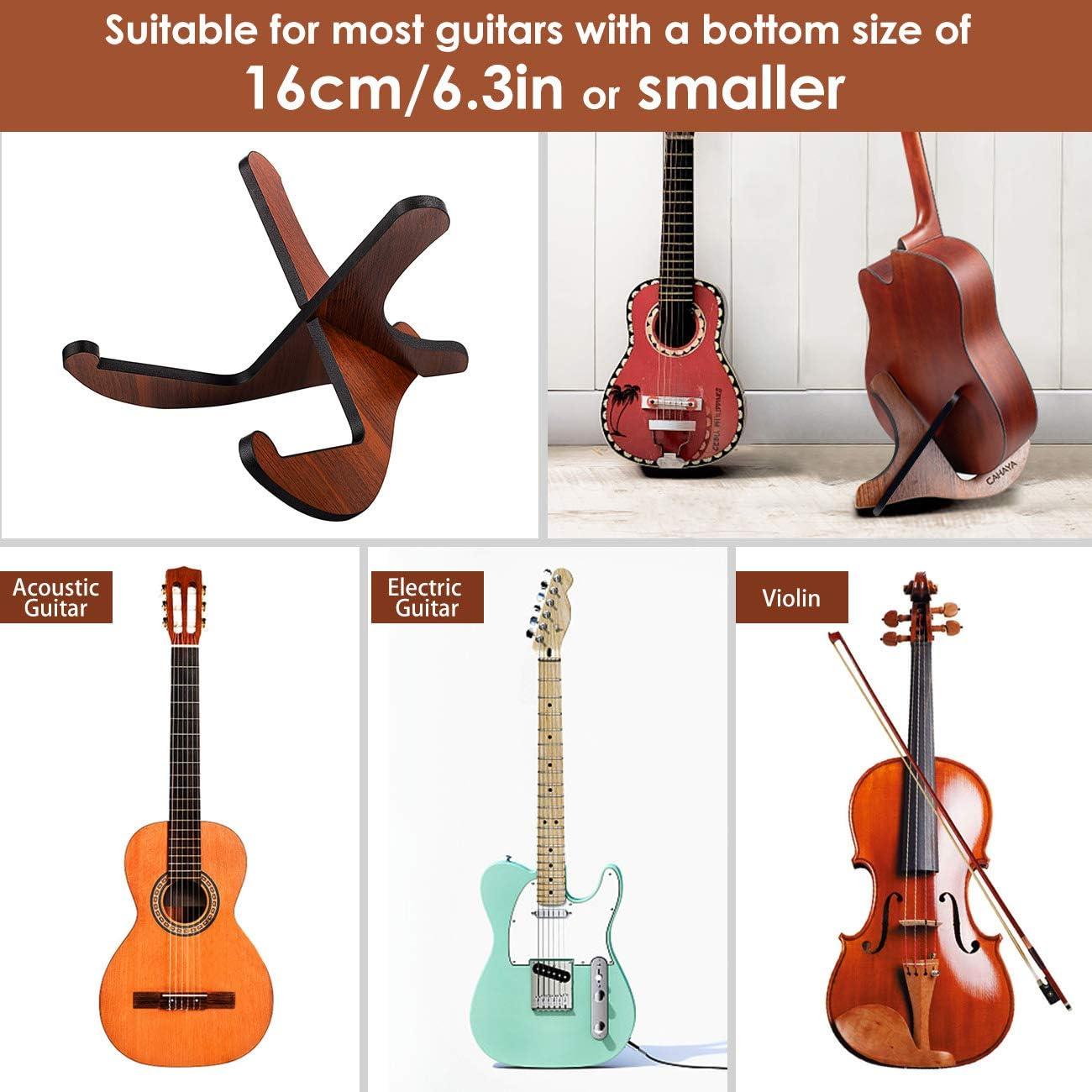Soporte para guitarra CAHAYA de madera portátil para acústicas