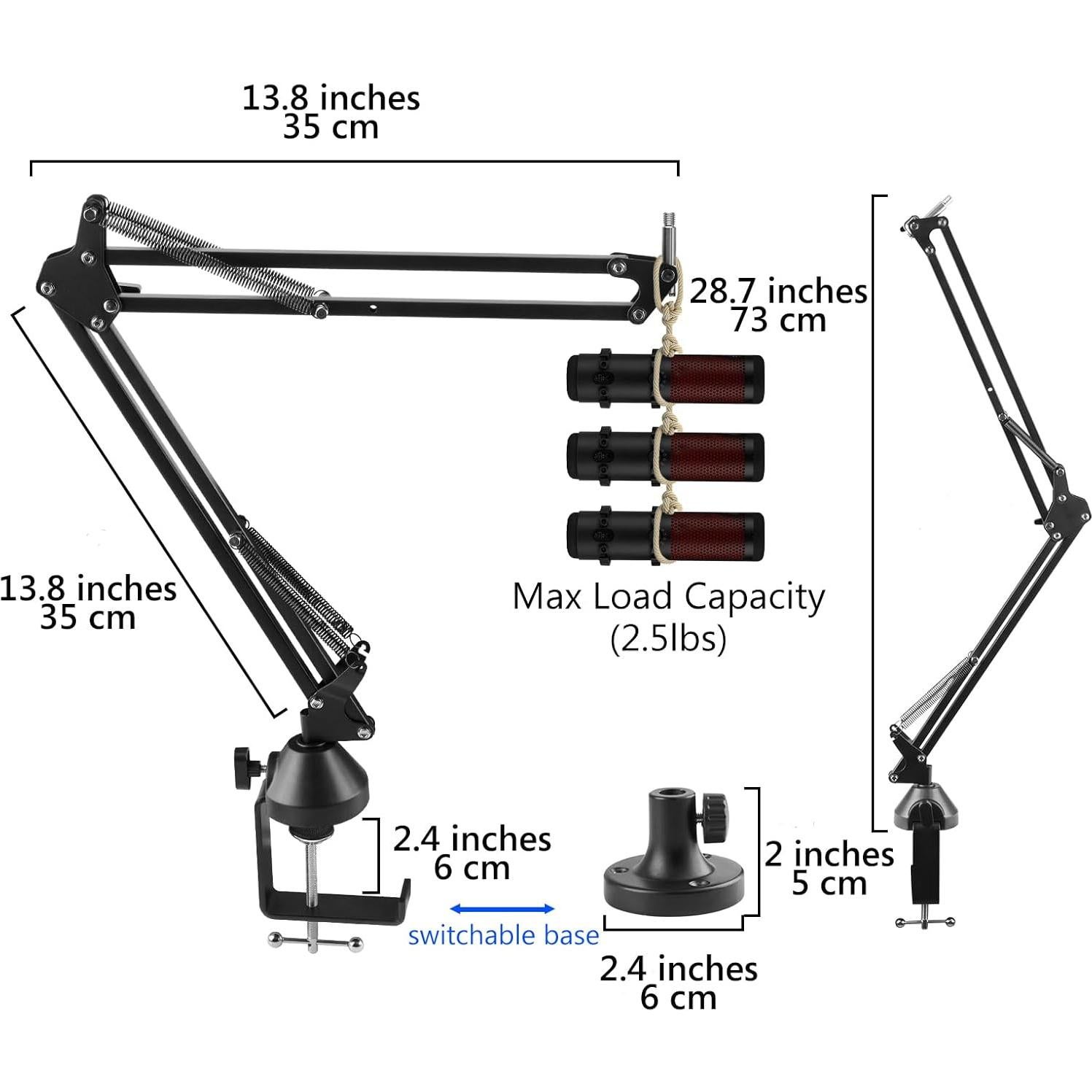 Brazo de Micrófono GEEKRIA para HyperX QuadCast y SoloCast