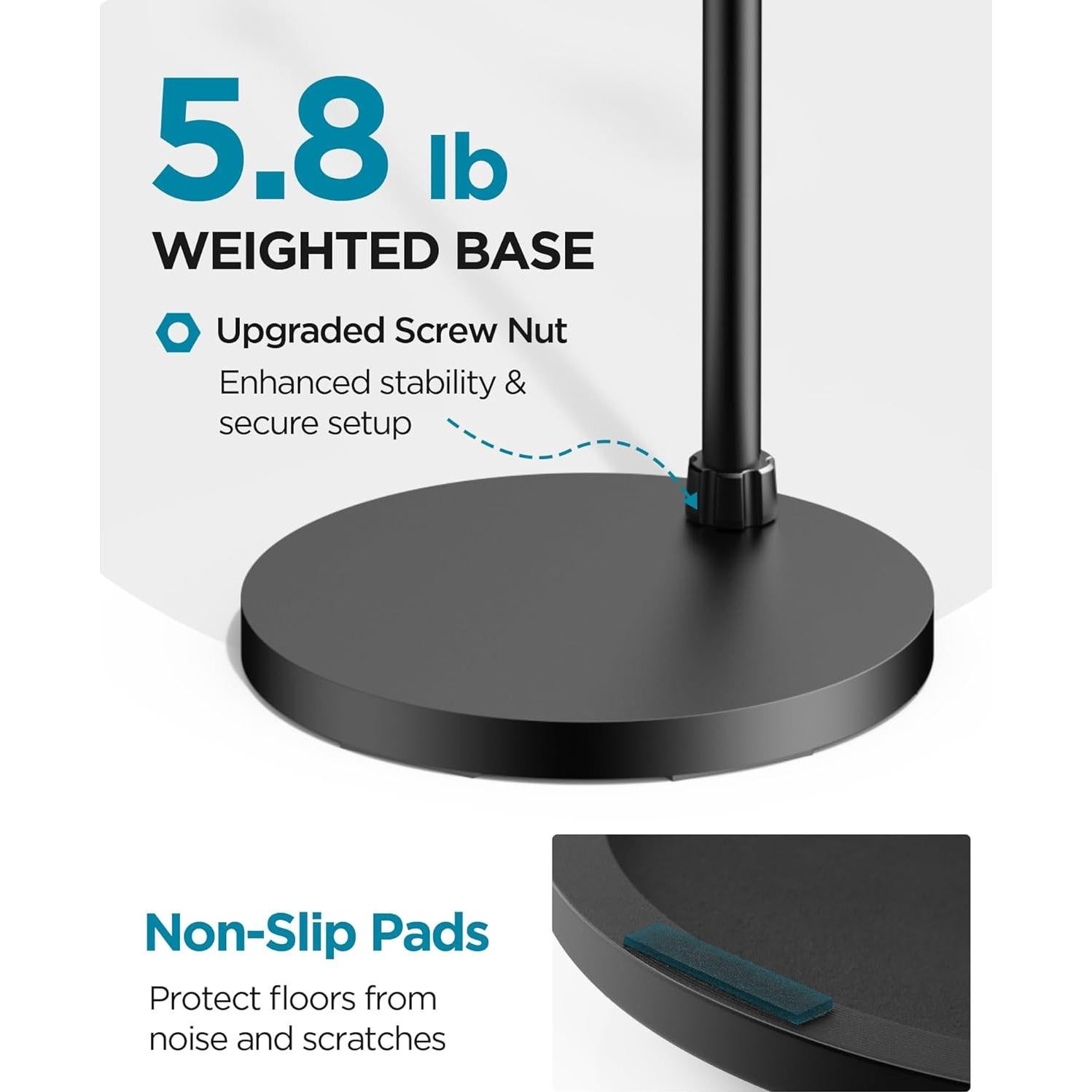 Soporte de Micrófono InnoGear Ajustable 78.1-209 cm Negro