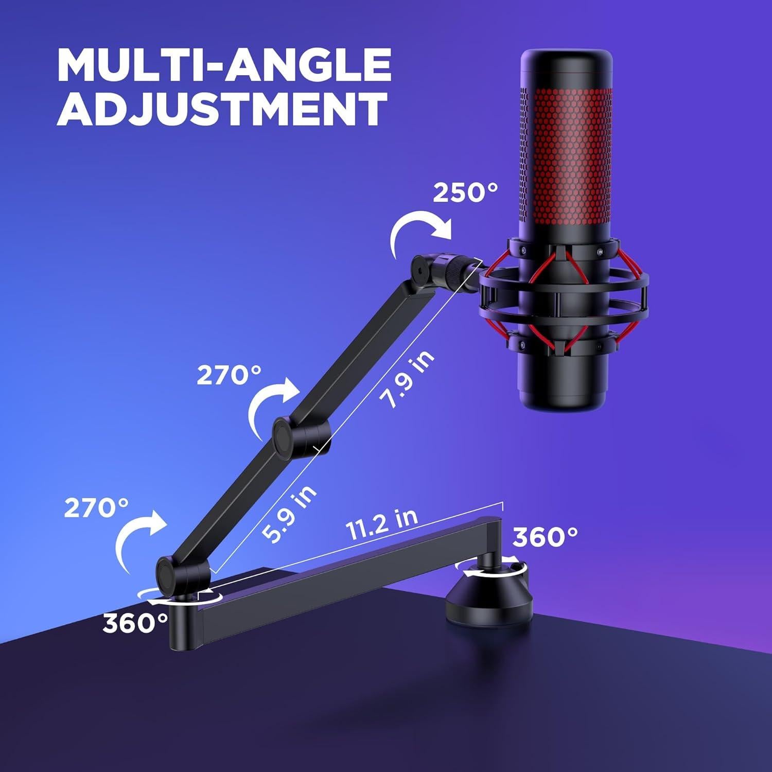 Soporte de Micrófono InnoGear Ajustable 78.1-209 cm Negro