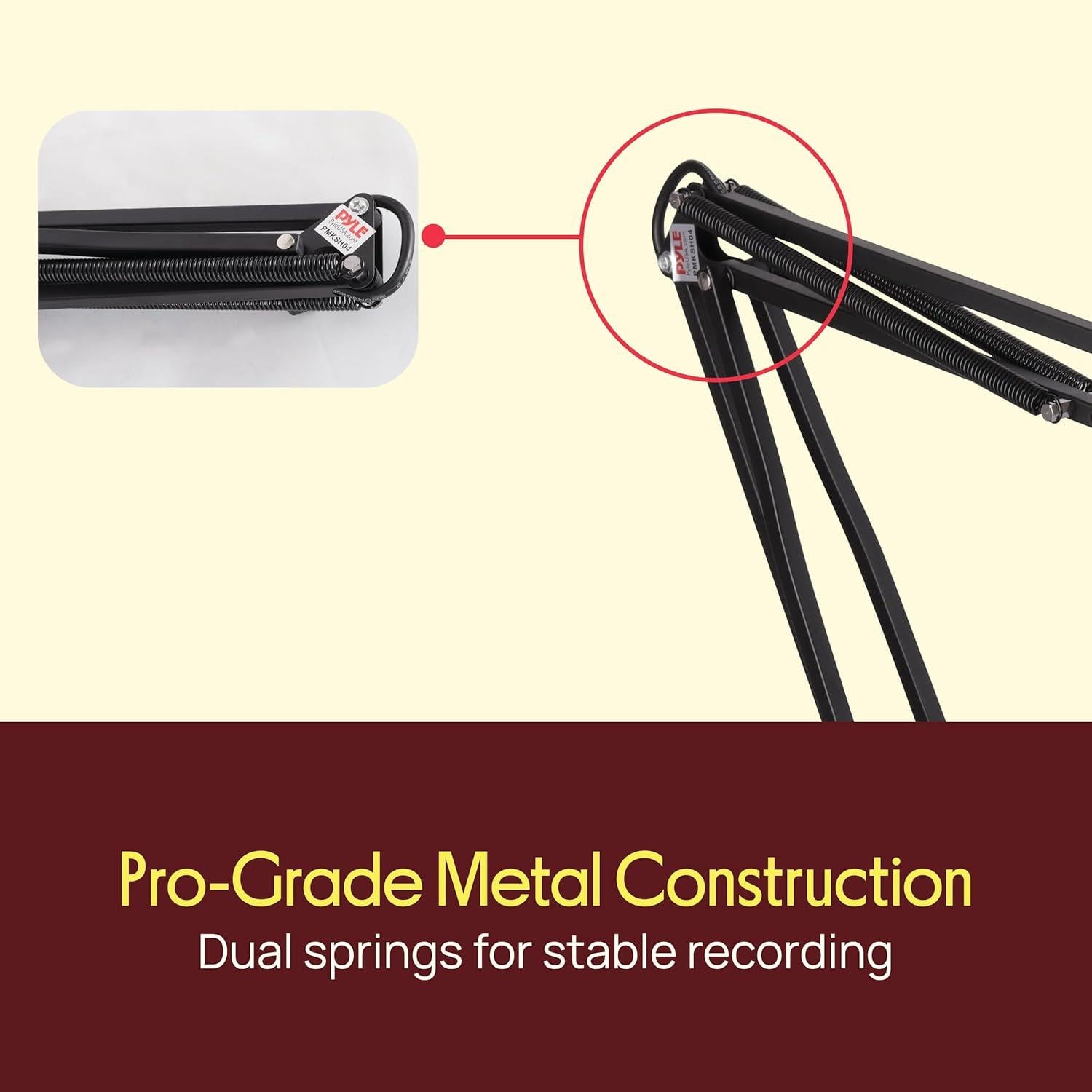 Soporte de Micrófono Pyle Pro PMKSH04 con Brazo de Tijera 1.19m