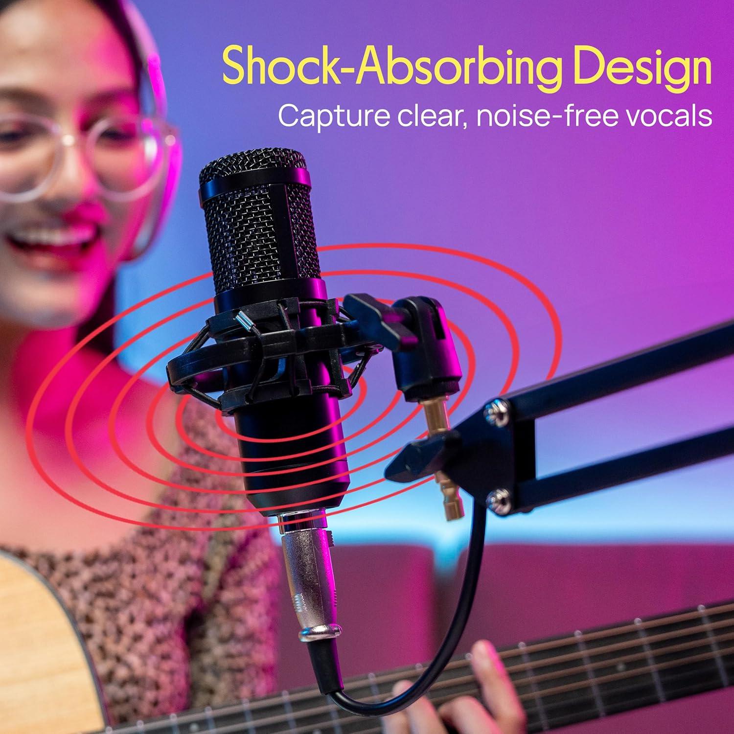 Soporte de Micrófono Pyle Pro PMKSH04 con Brazo de Tijera 1.19m