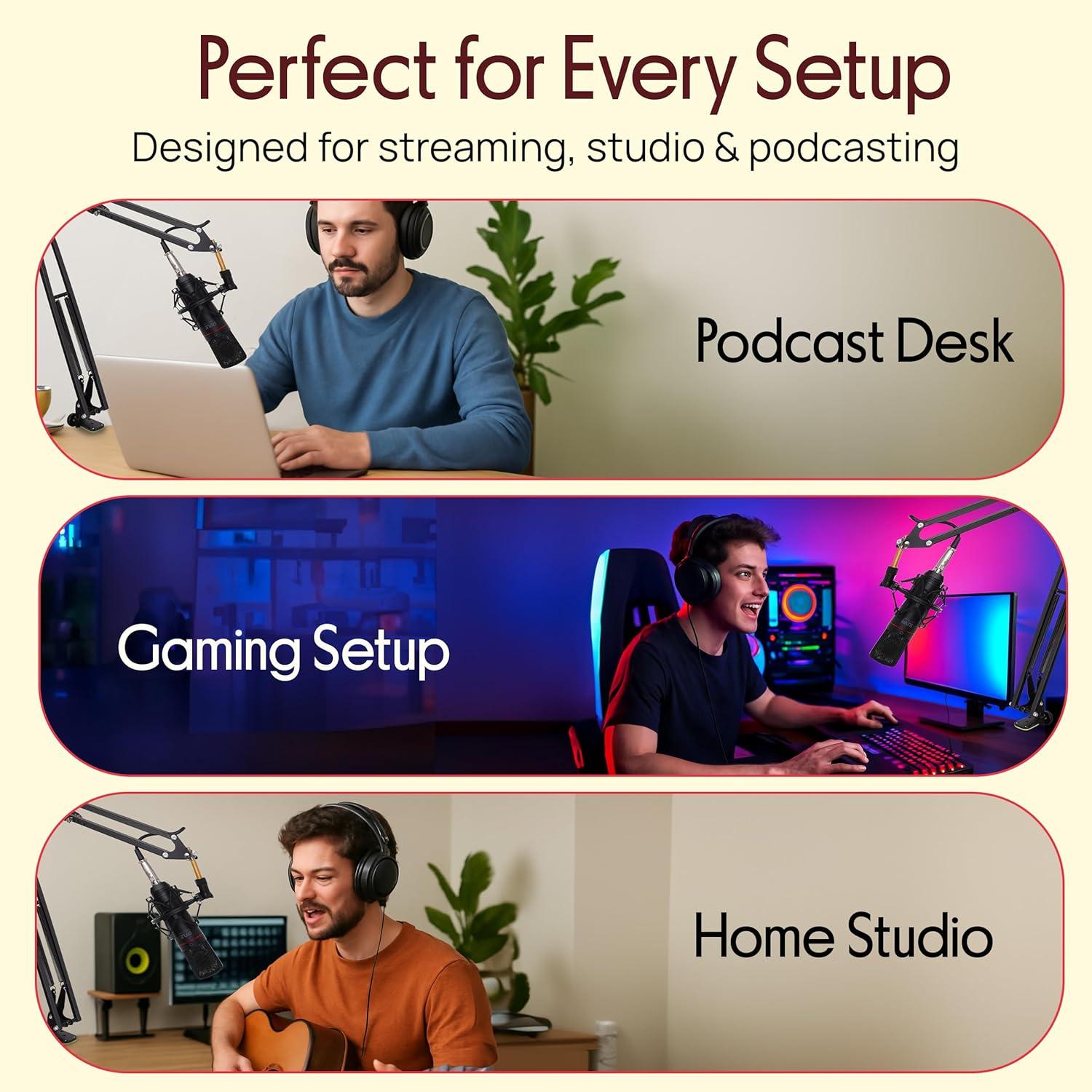 Soporte de Micrófono Pyle Pro PMKSH04 con Brazo de Tijera 1.19m