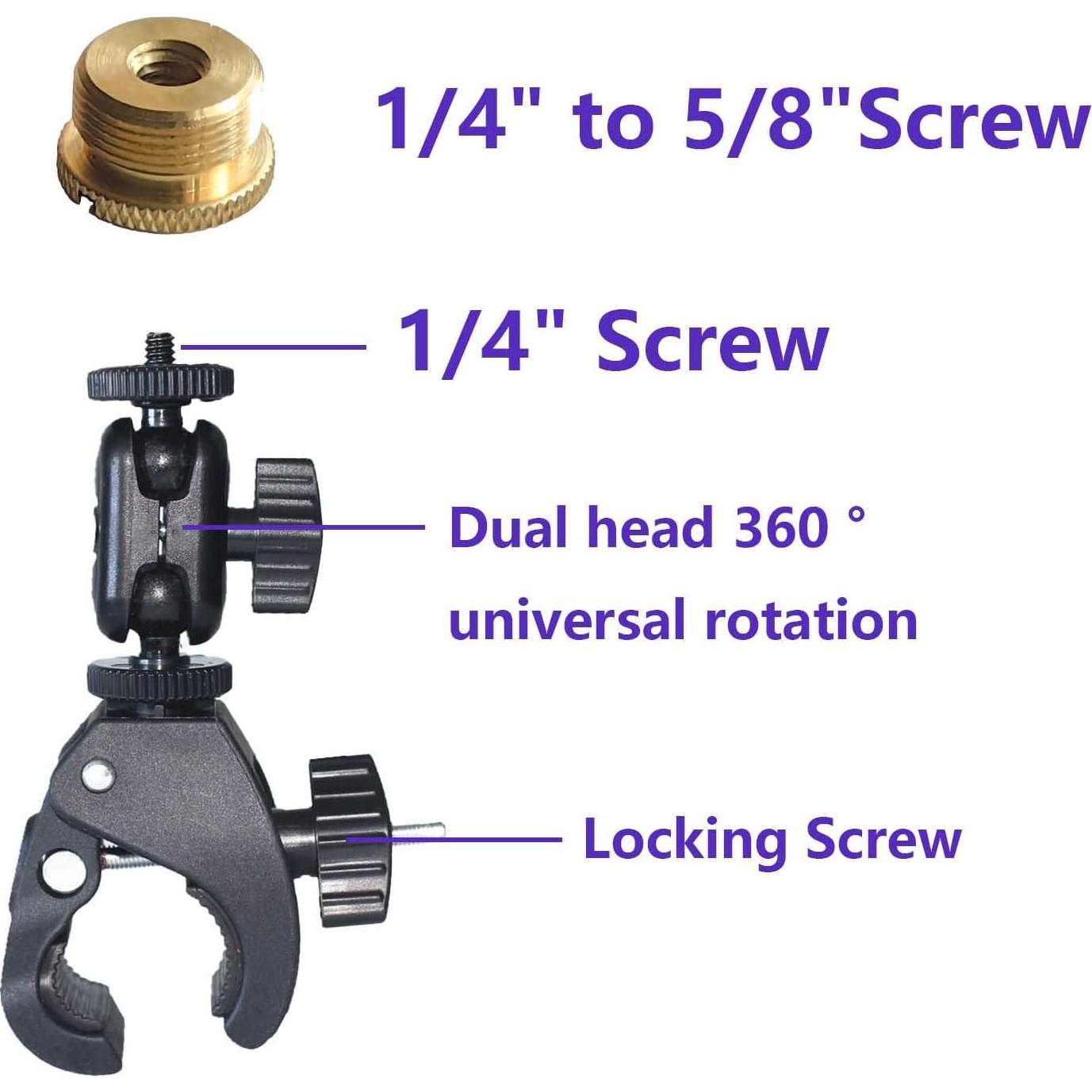 Soporte de Clip de Cangrejo para Micrófono Genérico Ajustable