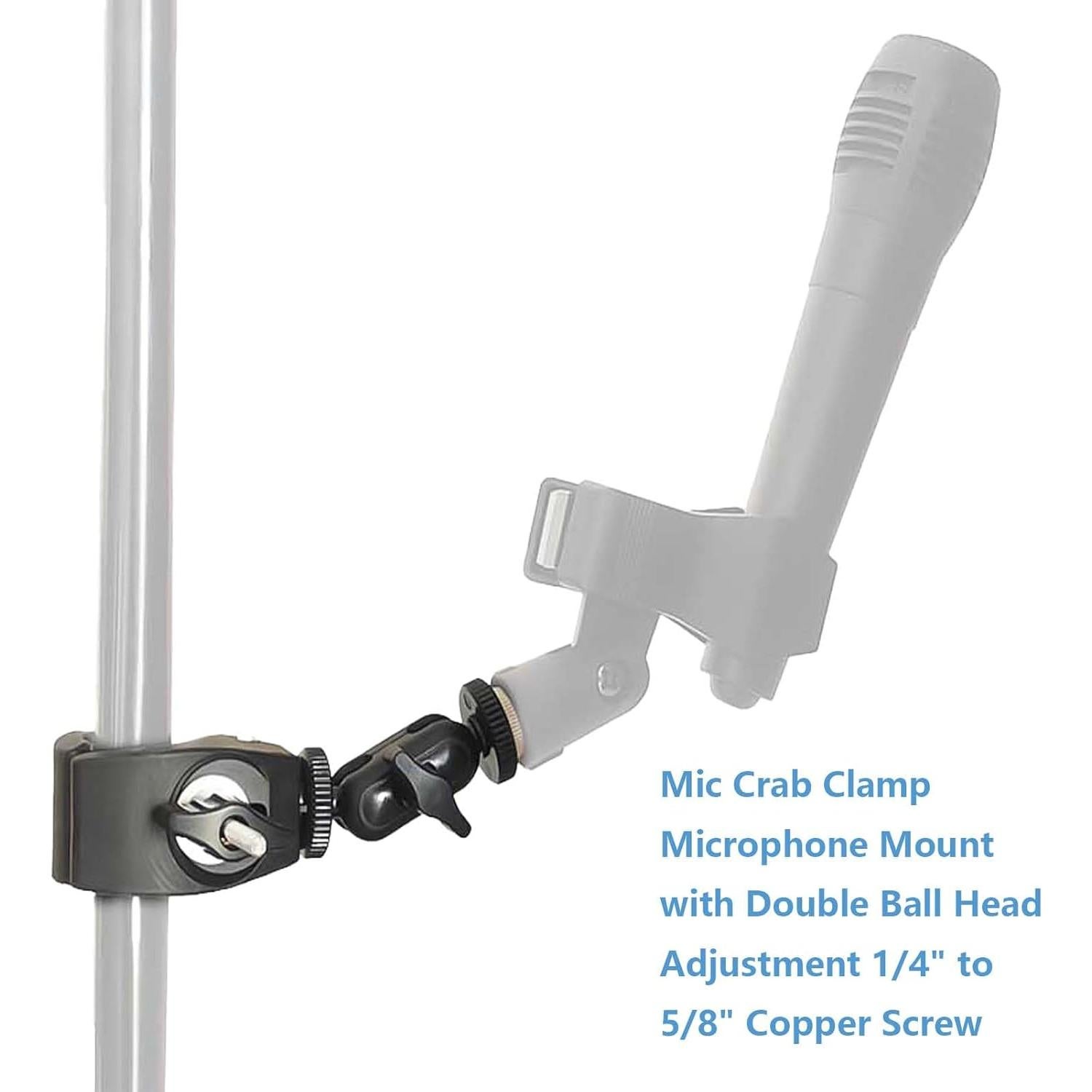 Soporte de Clip de Cangrejo para Micrófono Genérico Ajustable