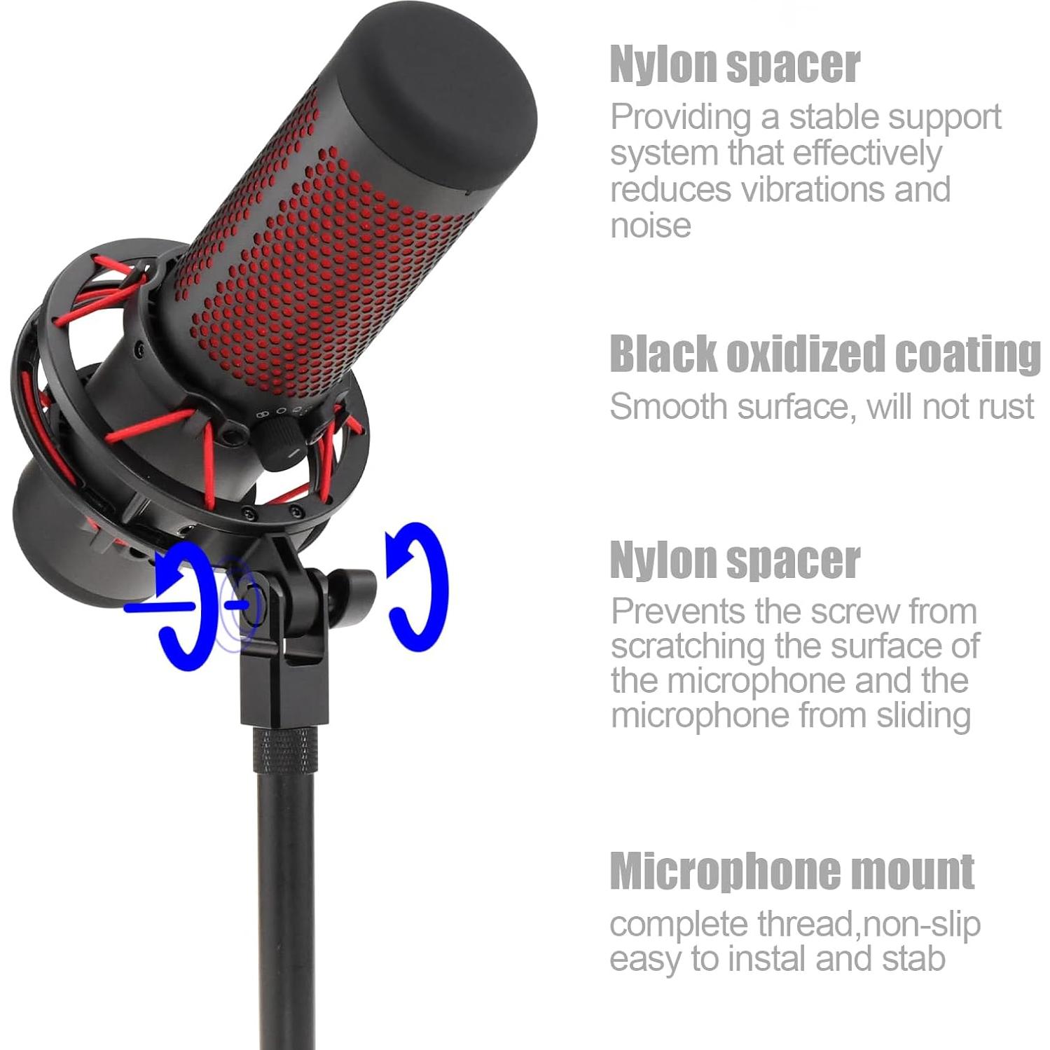 Adaptador de Montaje para Micrófono SAVITA B22265 Negro