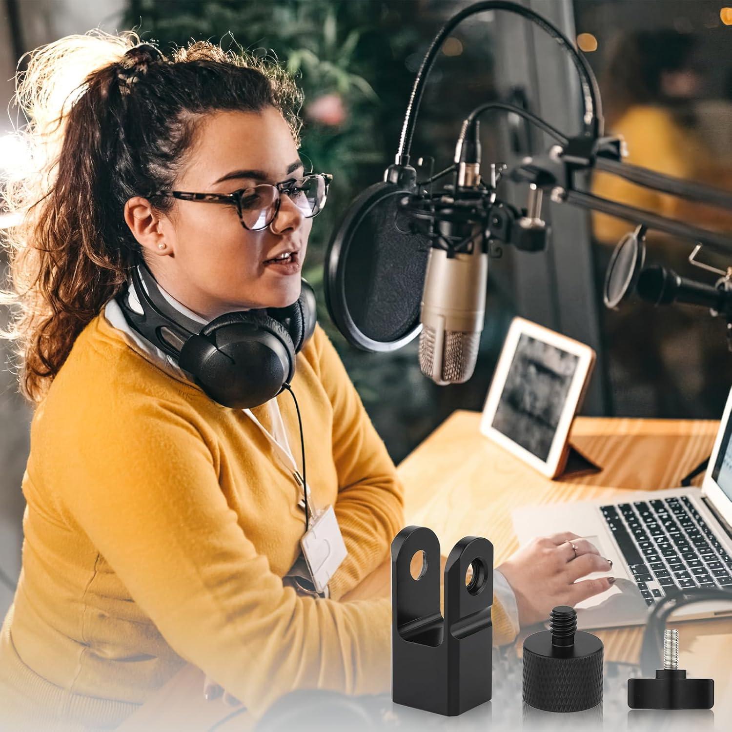 Adaptador de Montaje para Micrófono SAVITA B22265 Negro