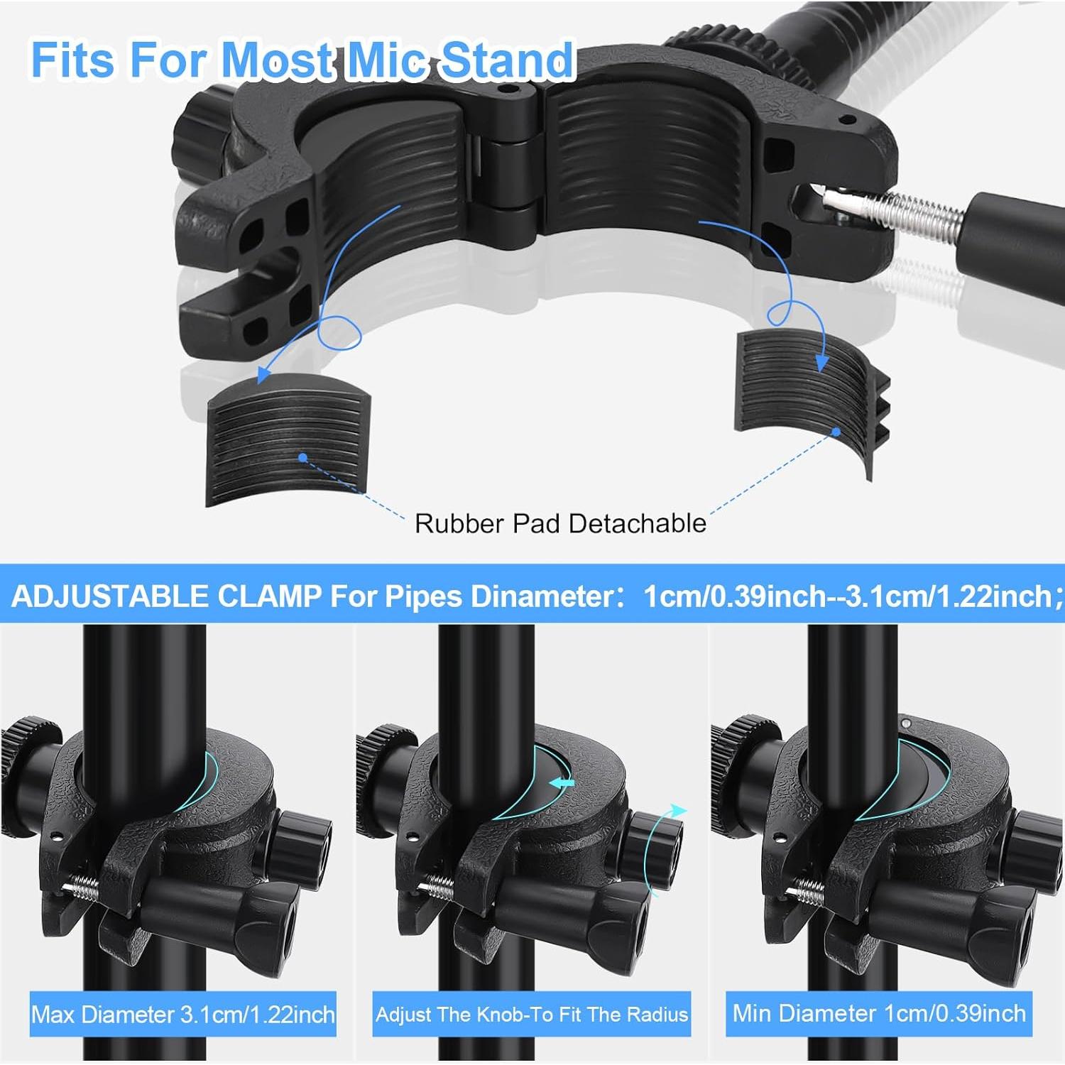 Soporte de Teléfono para Micrófono Universal 005 - Ajustable
