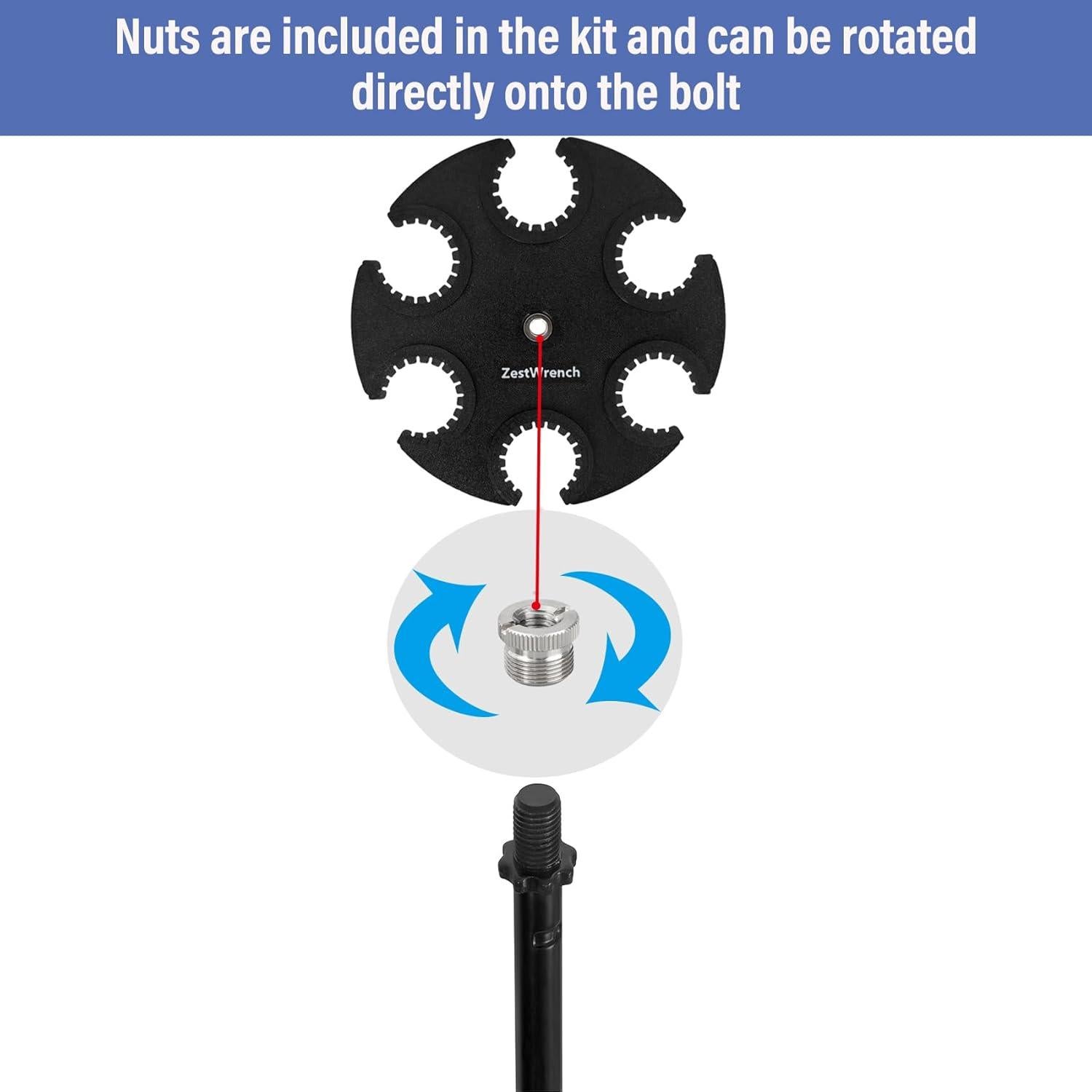 Soporte Multi Mic Redondo Zestwrench para 6 Micrófonos