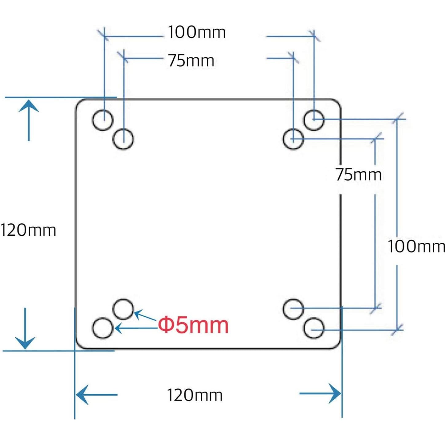 Adaptador VESA para Monitor en Soporte de Micrófono - VESA de mucho