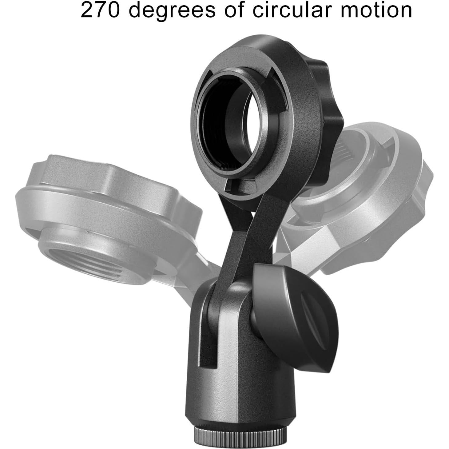 Soporte de Micrófono de Condensador Negro 95mm M16/3/8