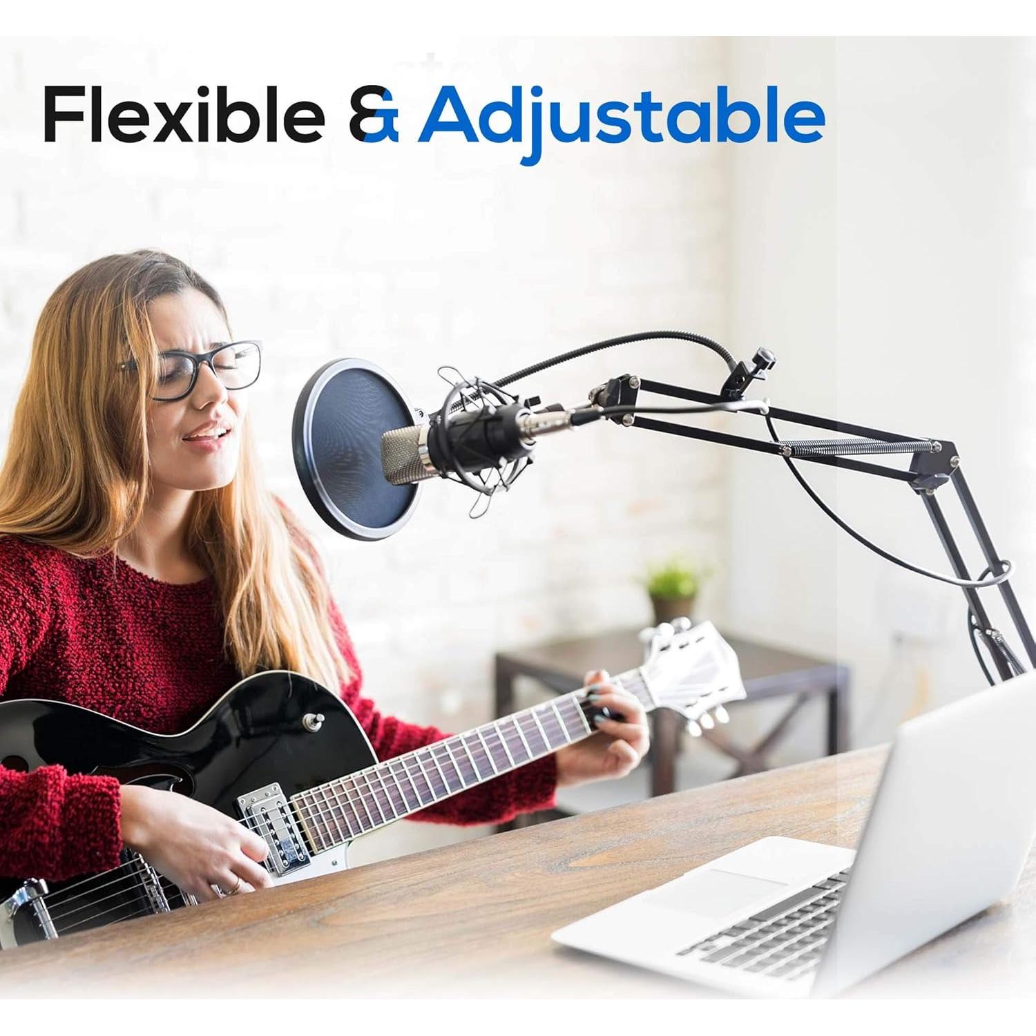 Soporte de Micrófono USB Sound Around PMKSHUSB04 Ajustable