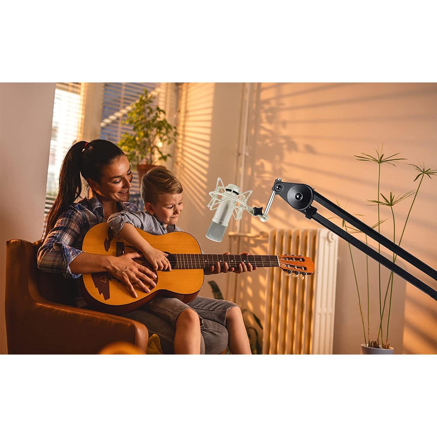 Montura de Micrófono de Metal Neumann M147 - Plata