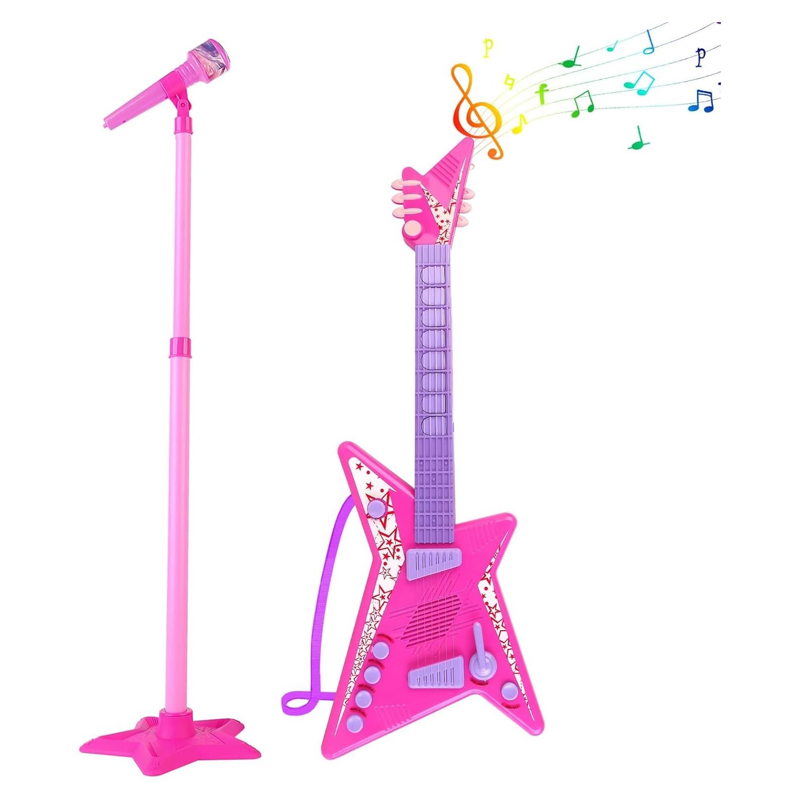 Juego de guitarra y micrófono deAO Kids - Juguete musical 55.88 cm