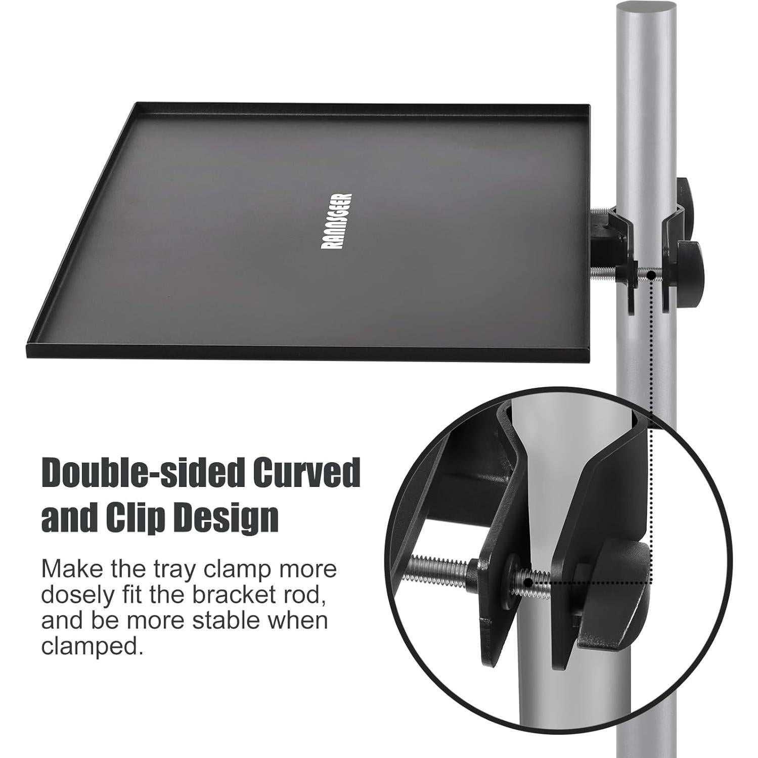 Bandeja Cuadrada Rannsgeer 30x30 cm para Soporte de TV y Altavoz