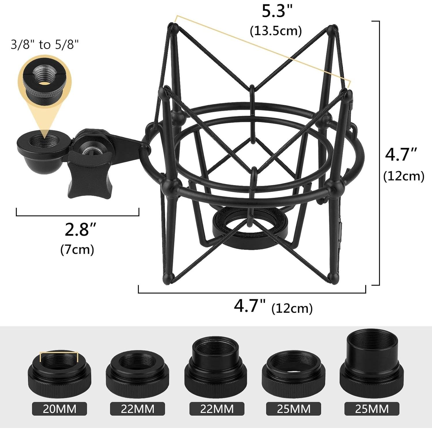 Soporte de Micrófono Geekria Antivibración para Rode NT-USB, NT1, NT2, NT1000, NT2000