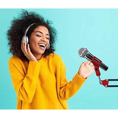 Soporte de Micrófono Deco Gear con Brazo de Tijera y Filtro Antipop