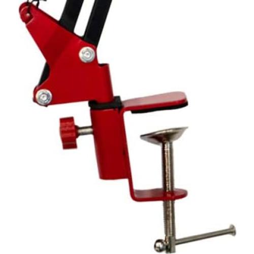 Soporte de Micrófono Deco Gear con Brazo de Tijera y Filtro Antipop