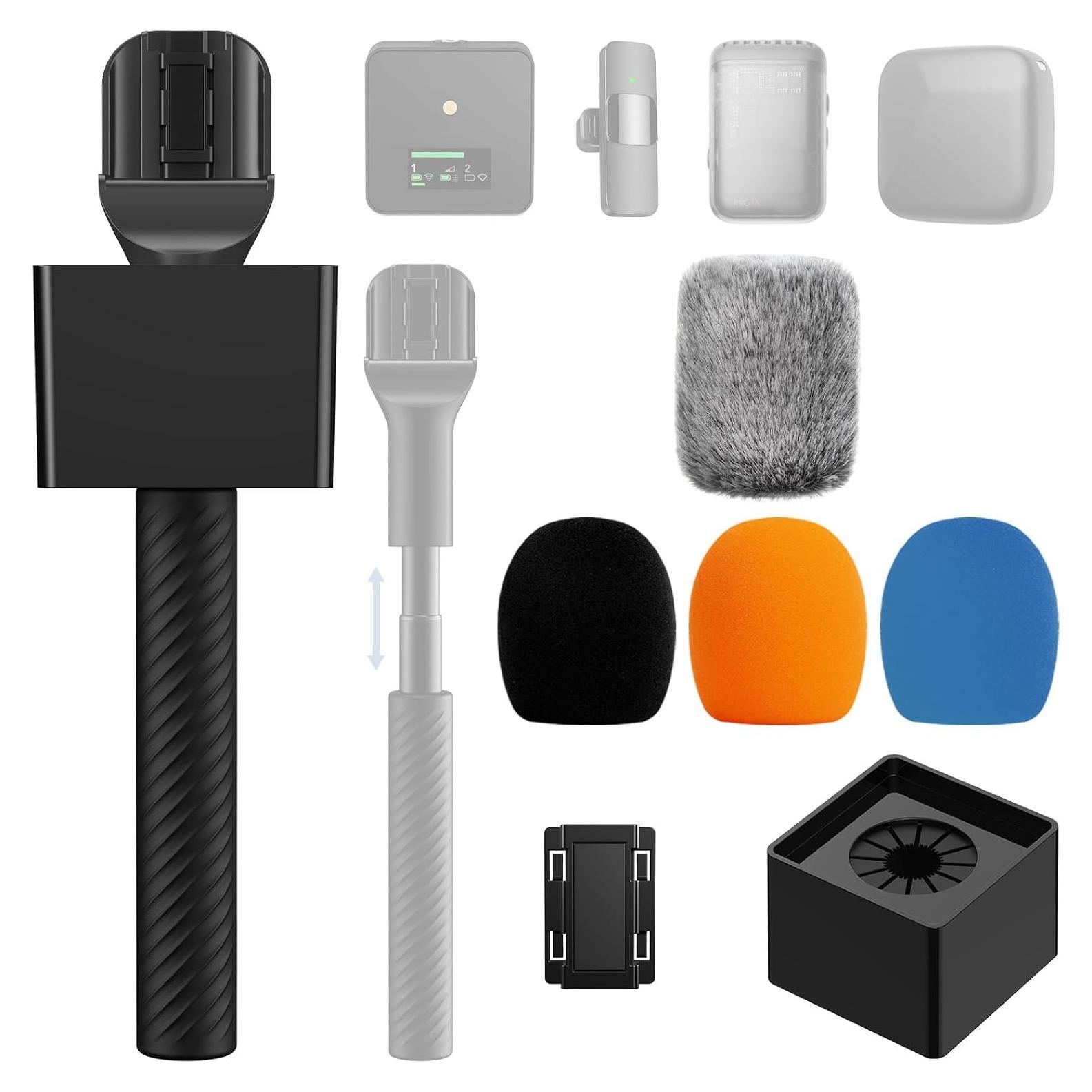 Mango Inalámbrico TONOR TP40 Ajustable para Micrófonos Lavalier