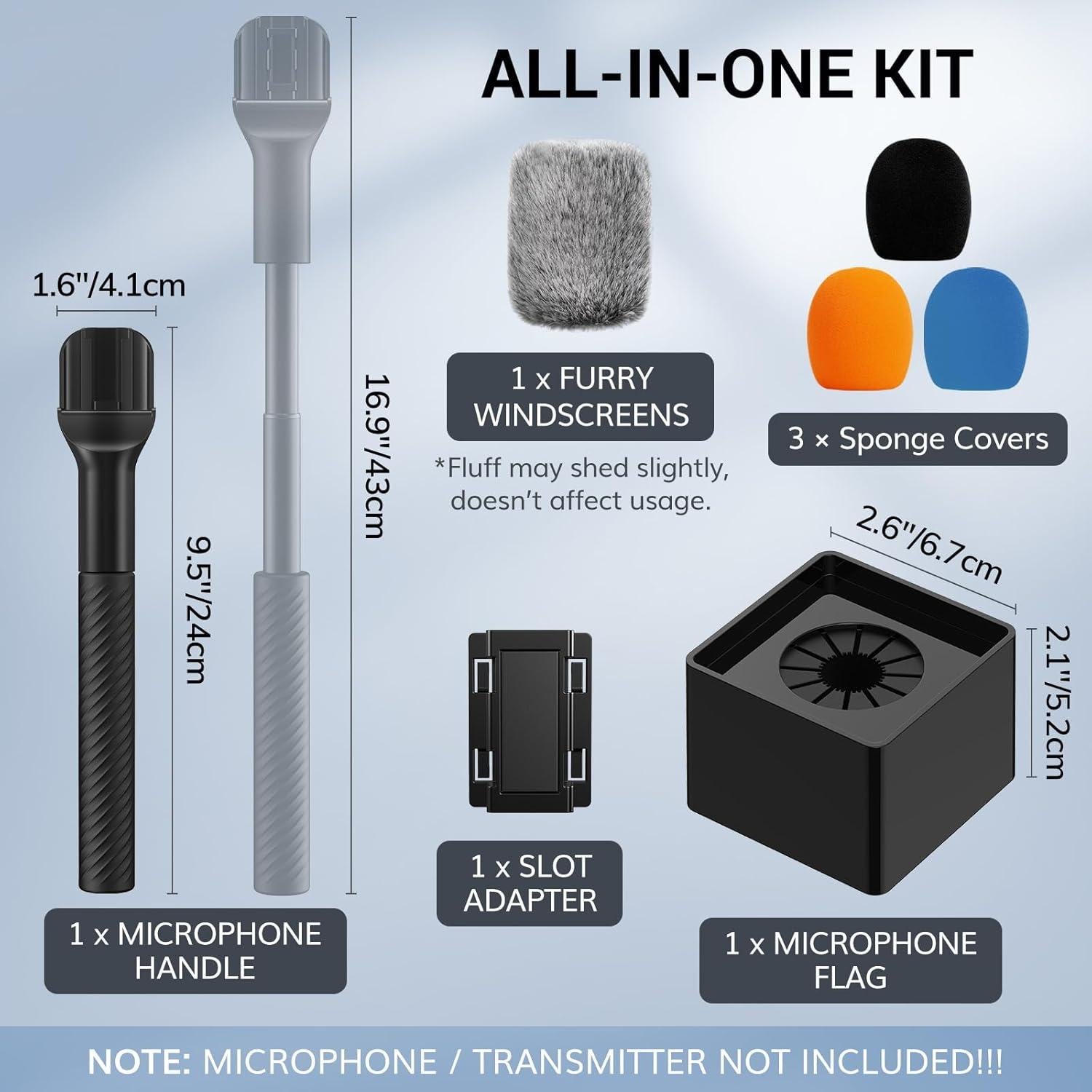 Mango Inalámbrico TONOR TP40 Ajustable para Micrófonos Lavalier