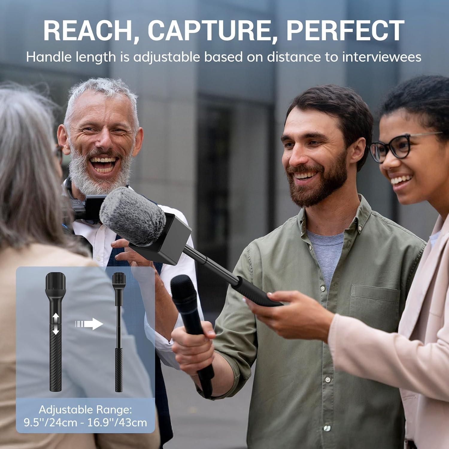 Mango Inalámbrico TONOR TP40 Ajustable para Micrófonos Lavalier