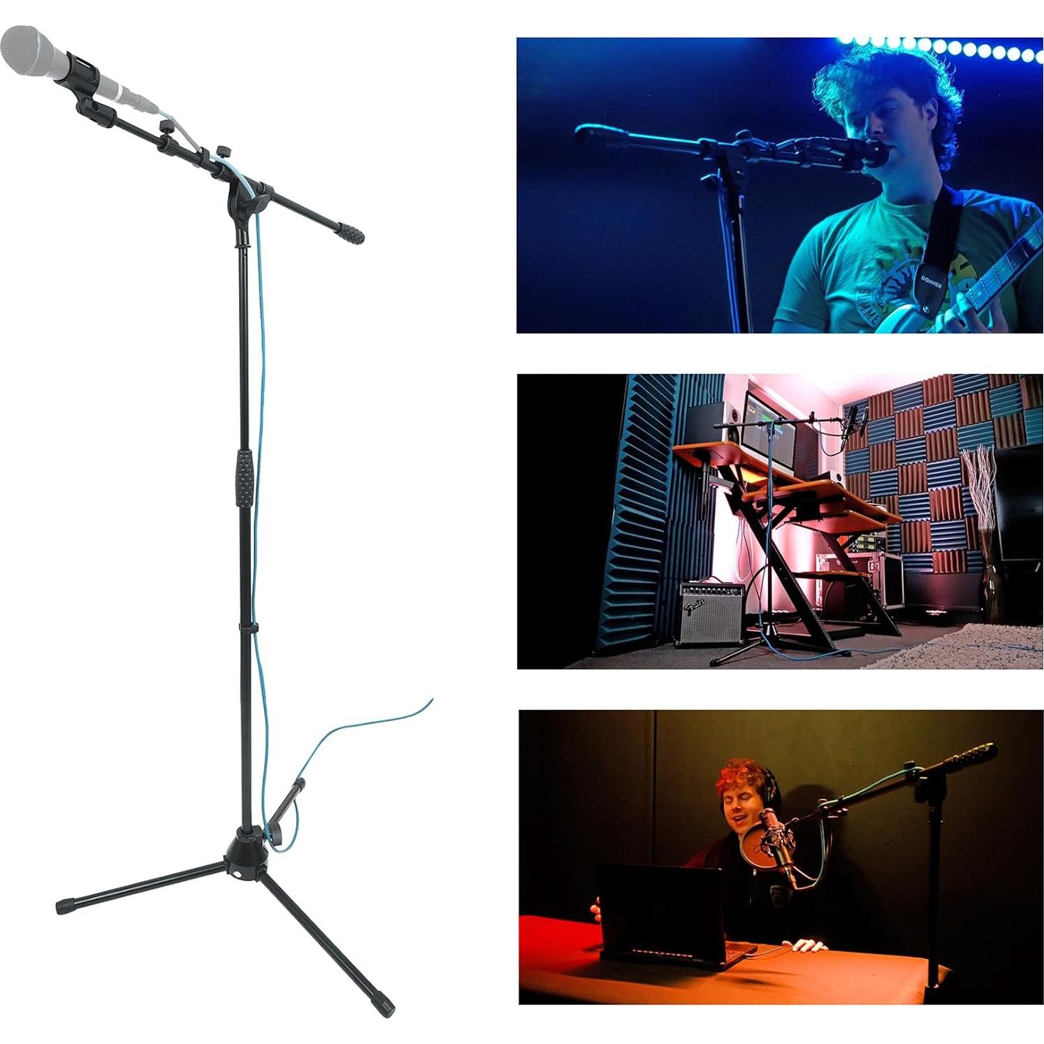 Paquete Micrófono Vocal Pro Diamond Rockville RMC-ICE + Soporte RVMIC1