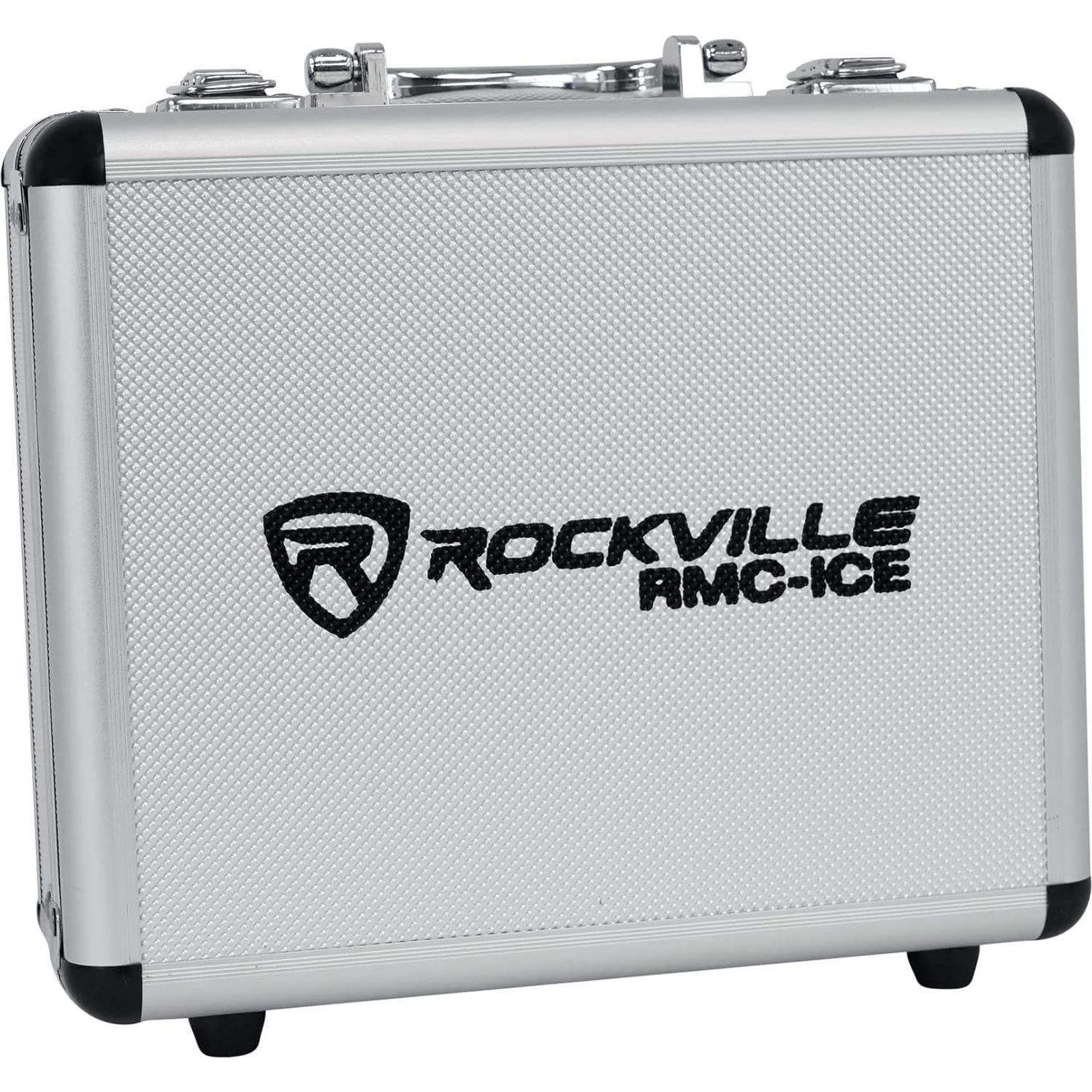 Paquete Micrófono Vocal Pro Diamond Rockville RMC-ICE + Soporte RVMIC1