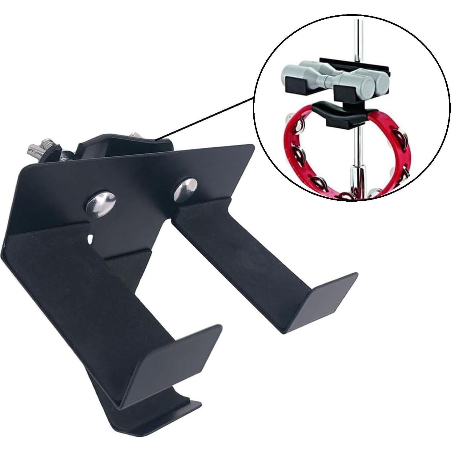 Soporte de Micrófono Rack Percusión Mini 15x9.5cm Negro