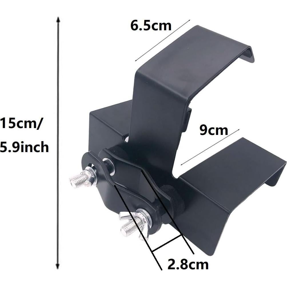 Soporte de Micrófono Rack Percusión Mini 15x9.5cm Negro