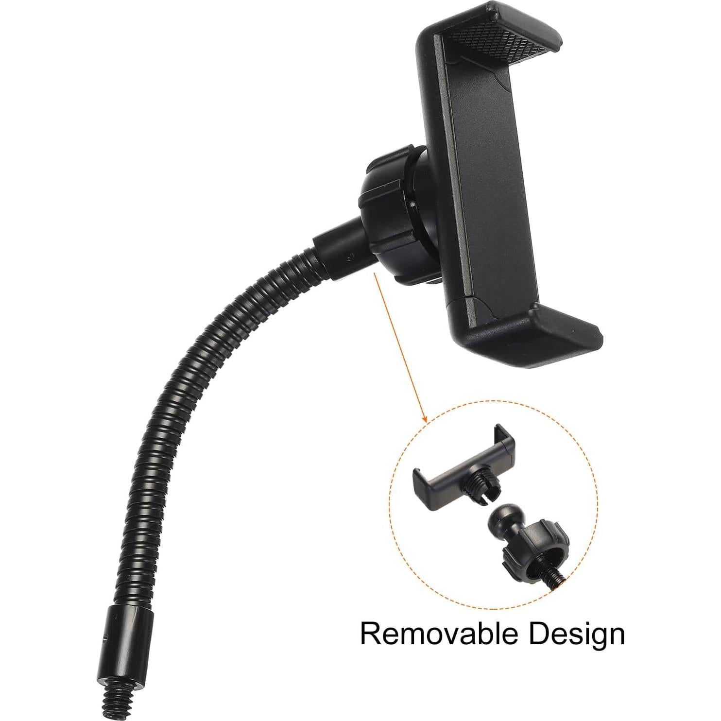 Soporte Flexible para Teléfono PATIKIL con Clip y Rosca 1/4"